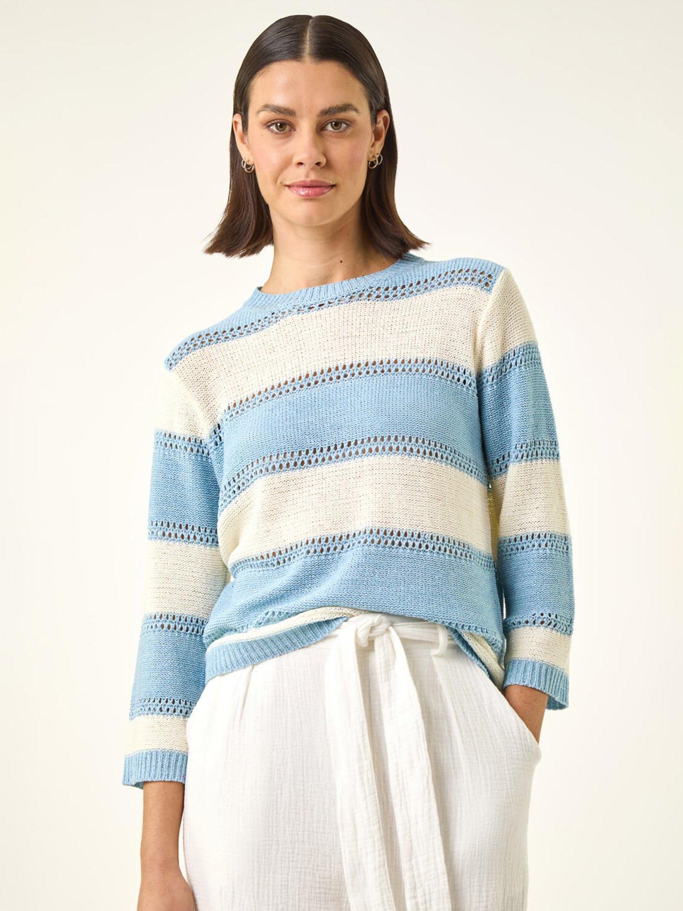 Image 1 of 5 of Roman Light Stripe Knit Jumper