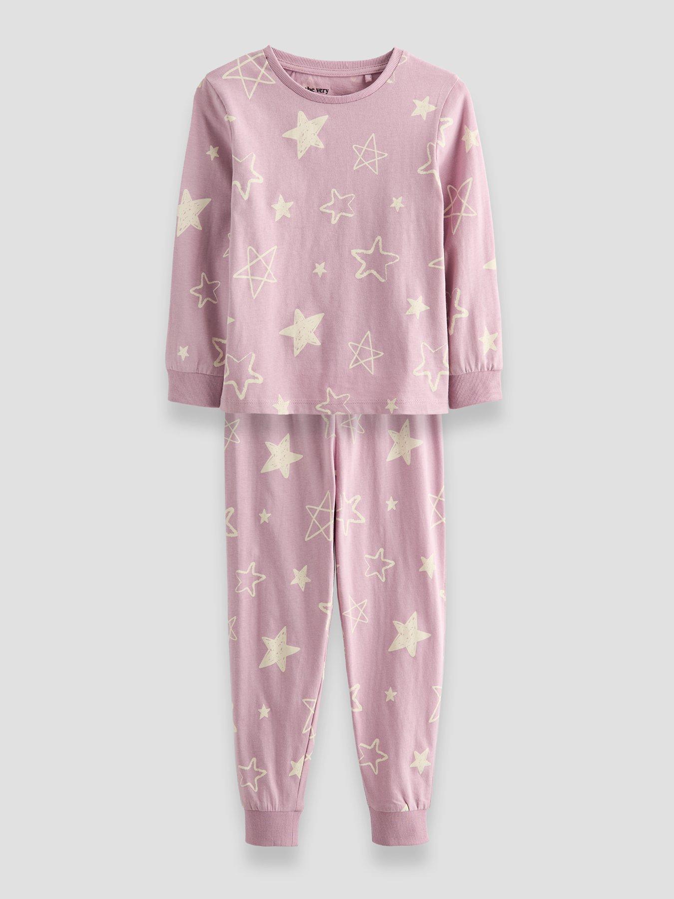 Image 2 of 5 of The Very Collection 3-Pack Multi Print Hearts and Stars Pyjama (9 months - 7 years) - Multi