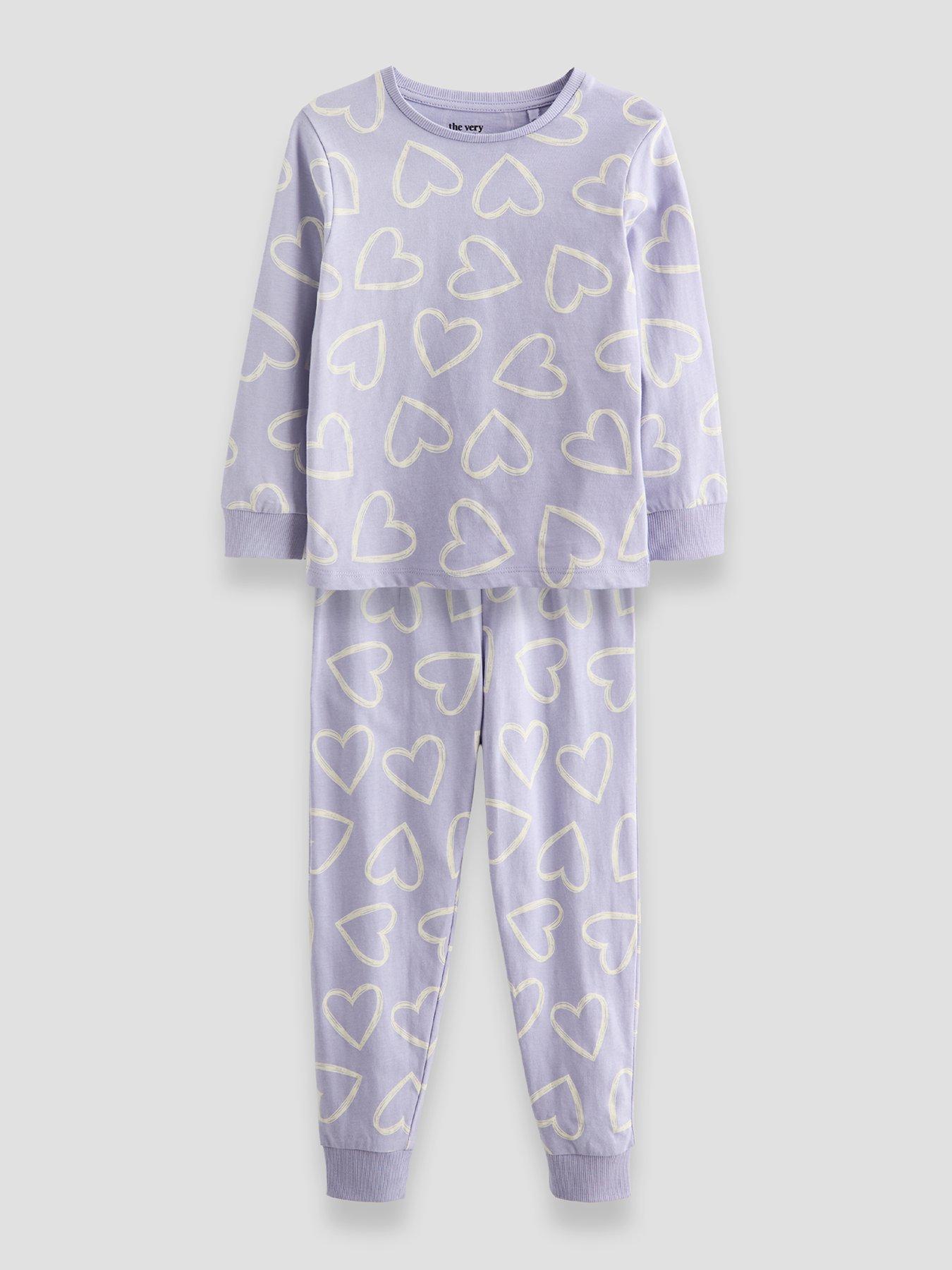 Image 3 of 5 of The Very Collection 3-Pack Multi Print Hearts and Stars Pyjama (9 months - 7 years) - Multi