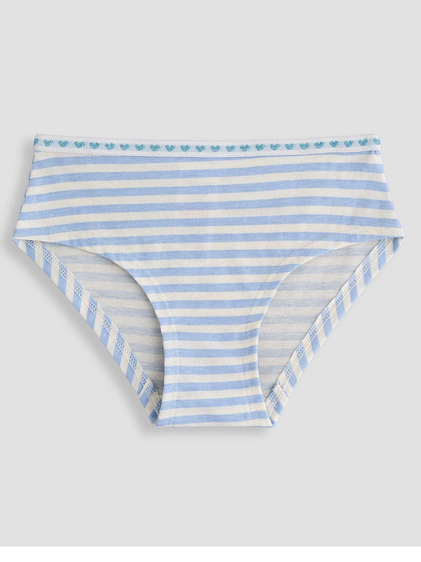Image 3 of 5 of The Very Collection 5 Pack Heart Print Briefs - Blue