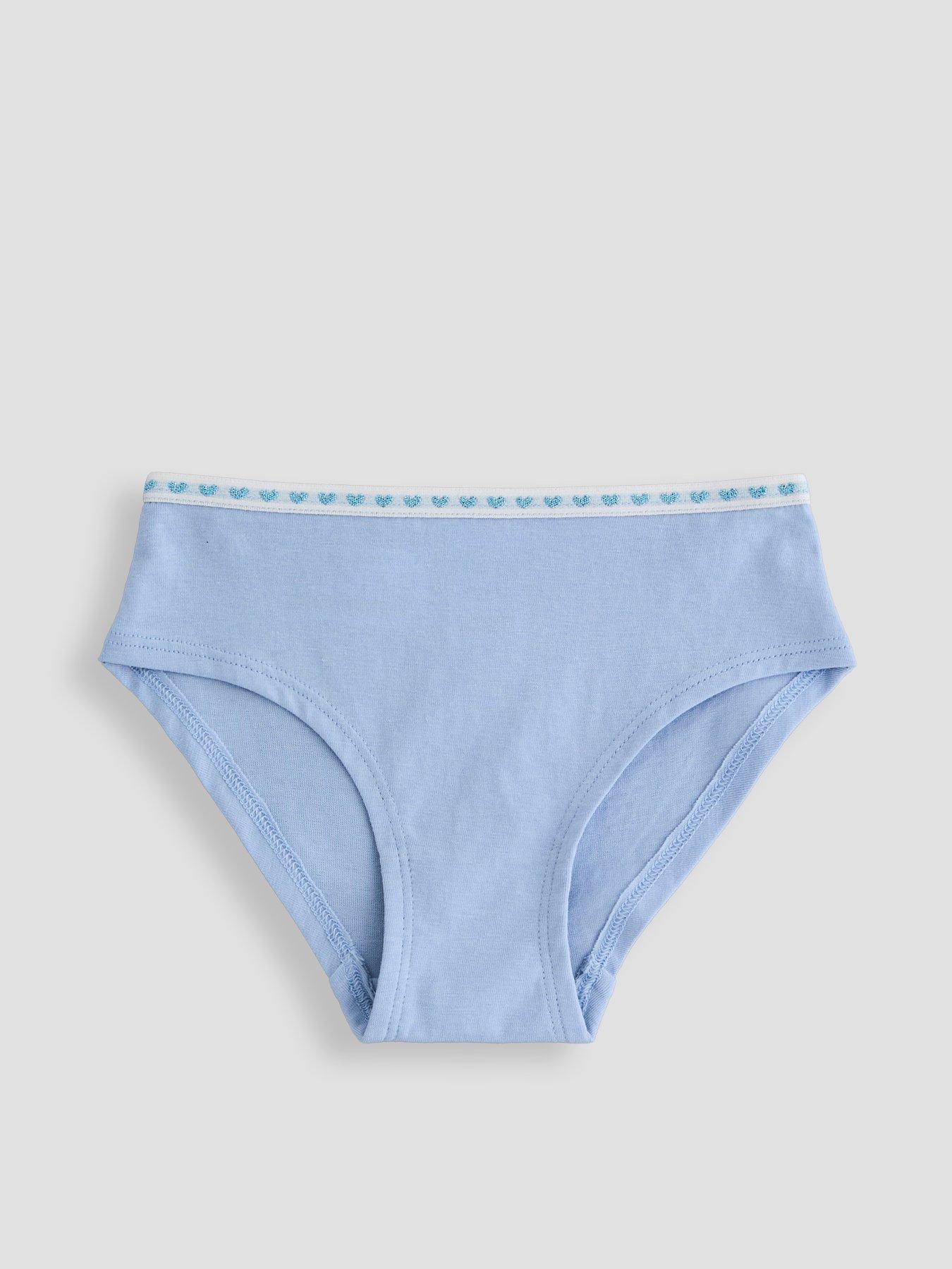 Image 4 of 5 of The Very Collection 5 Pack Heart Print Briefs - Blue