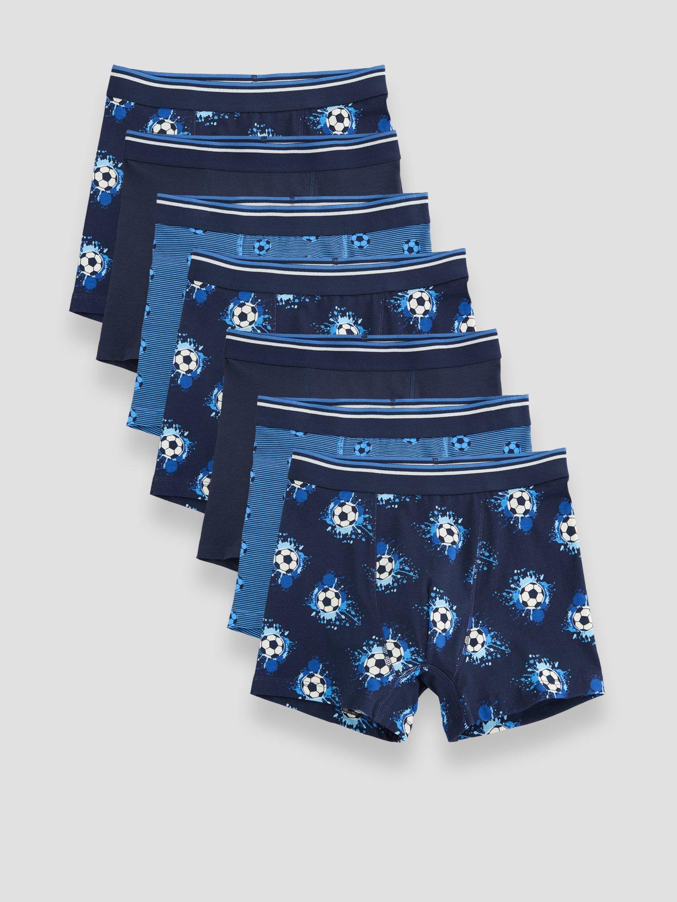 The Very Collection 7 Pack Football Briefs (3-16 years) - Navy
