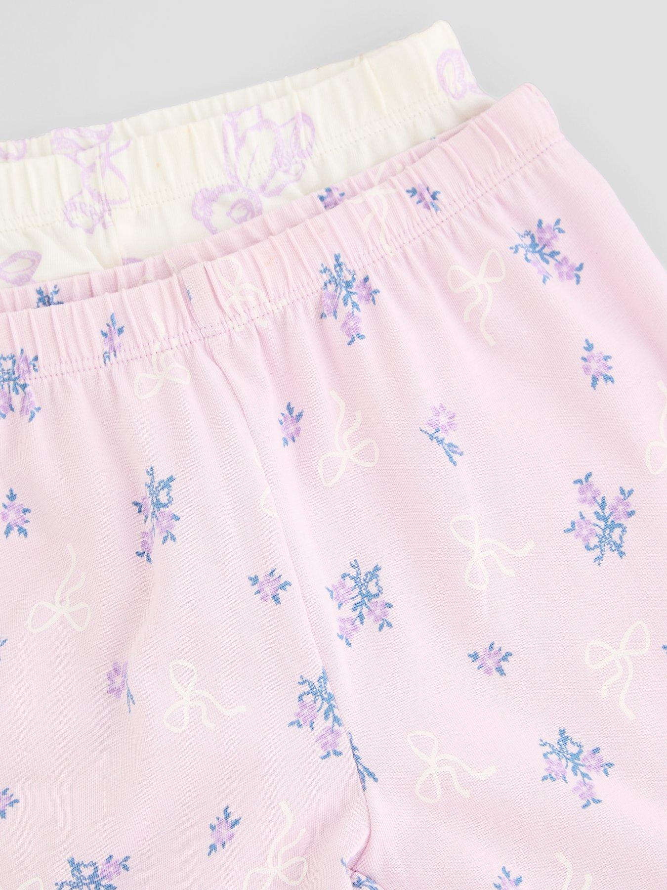 Image 5 of 6 of The Very Collection Cosy Club Teddy 2 Pack Long Sleeve Pyjamas (9 months - 7 years) - Purple