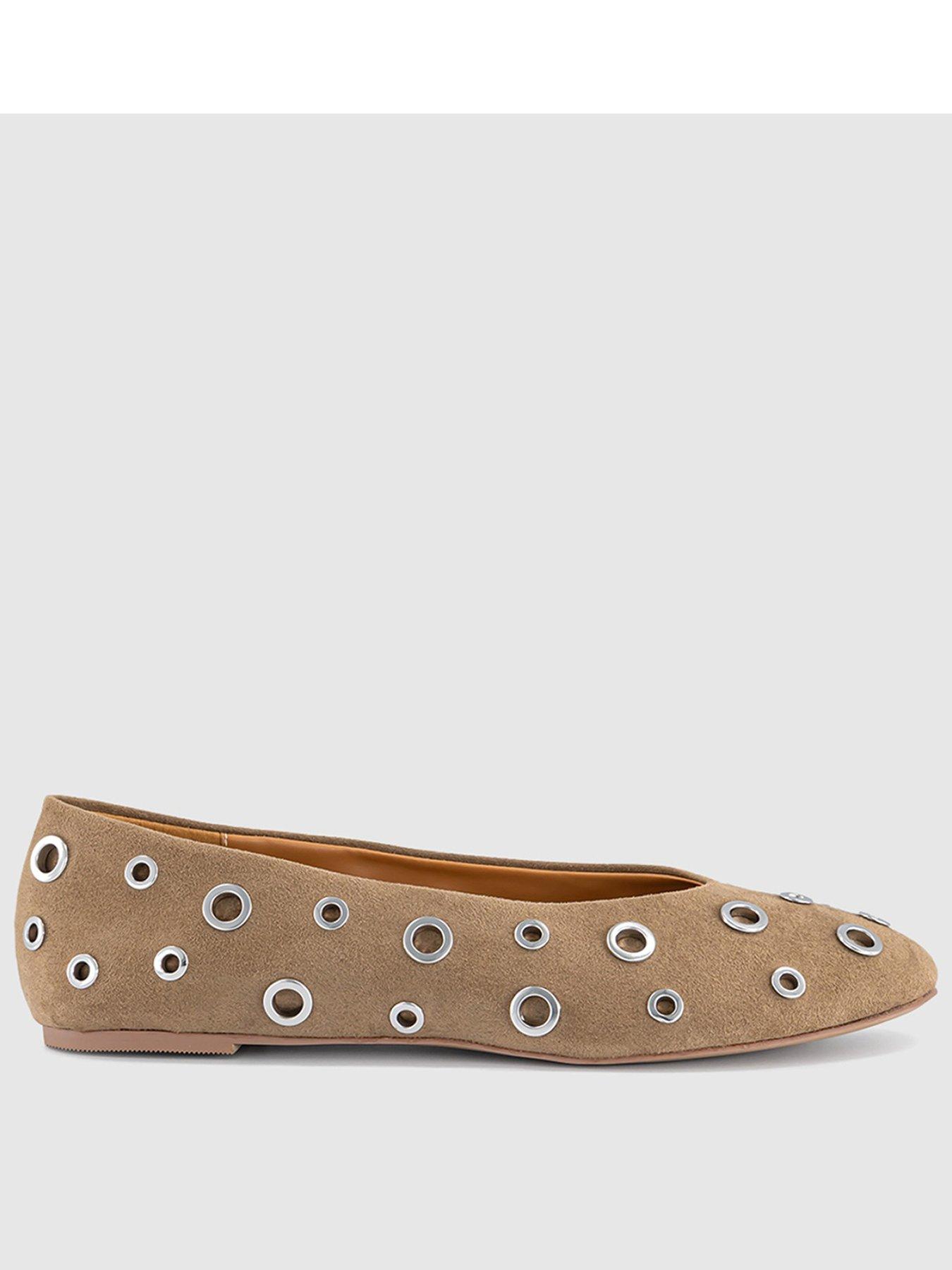 OFFICE Forever - Rivet Hardware Ballerina - Beige