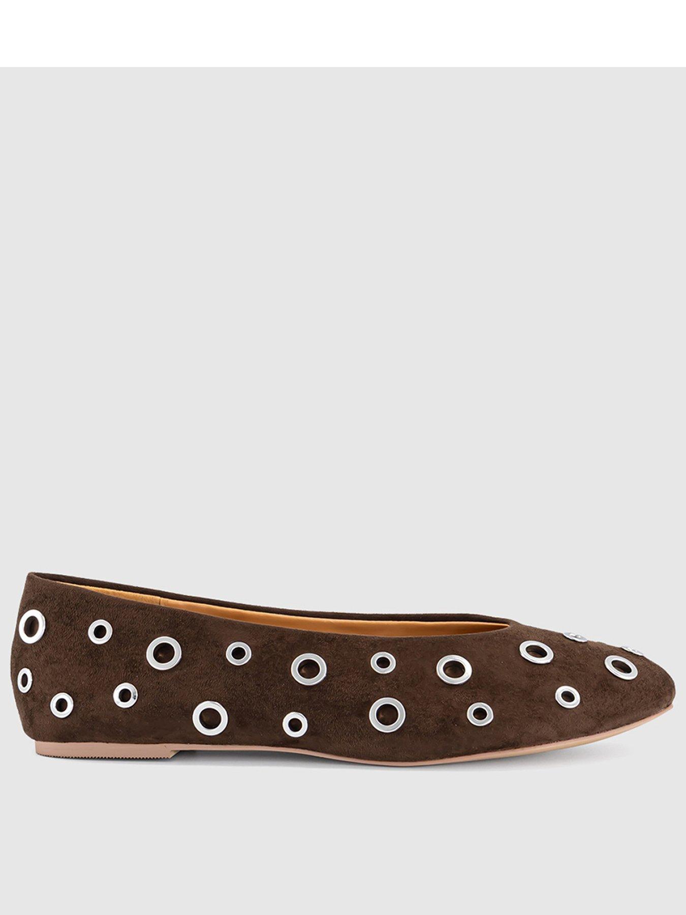 OFFICE Forever - Rivet Hardware Ballerina - Brown