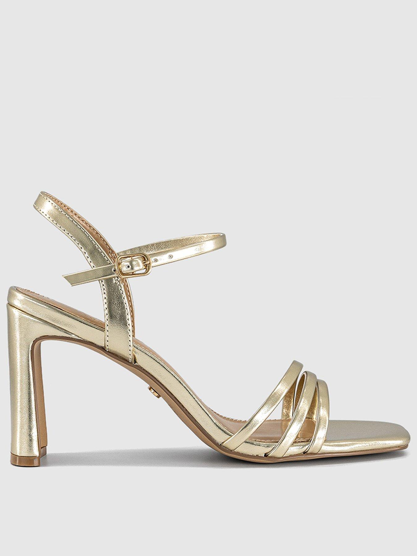 OFFICE Honey - Strappy Heeled Sandal - Gold