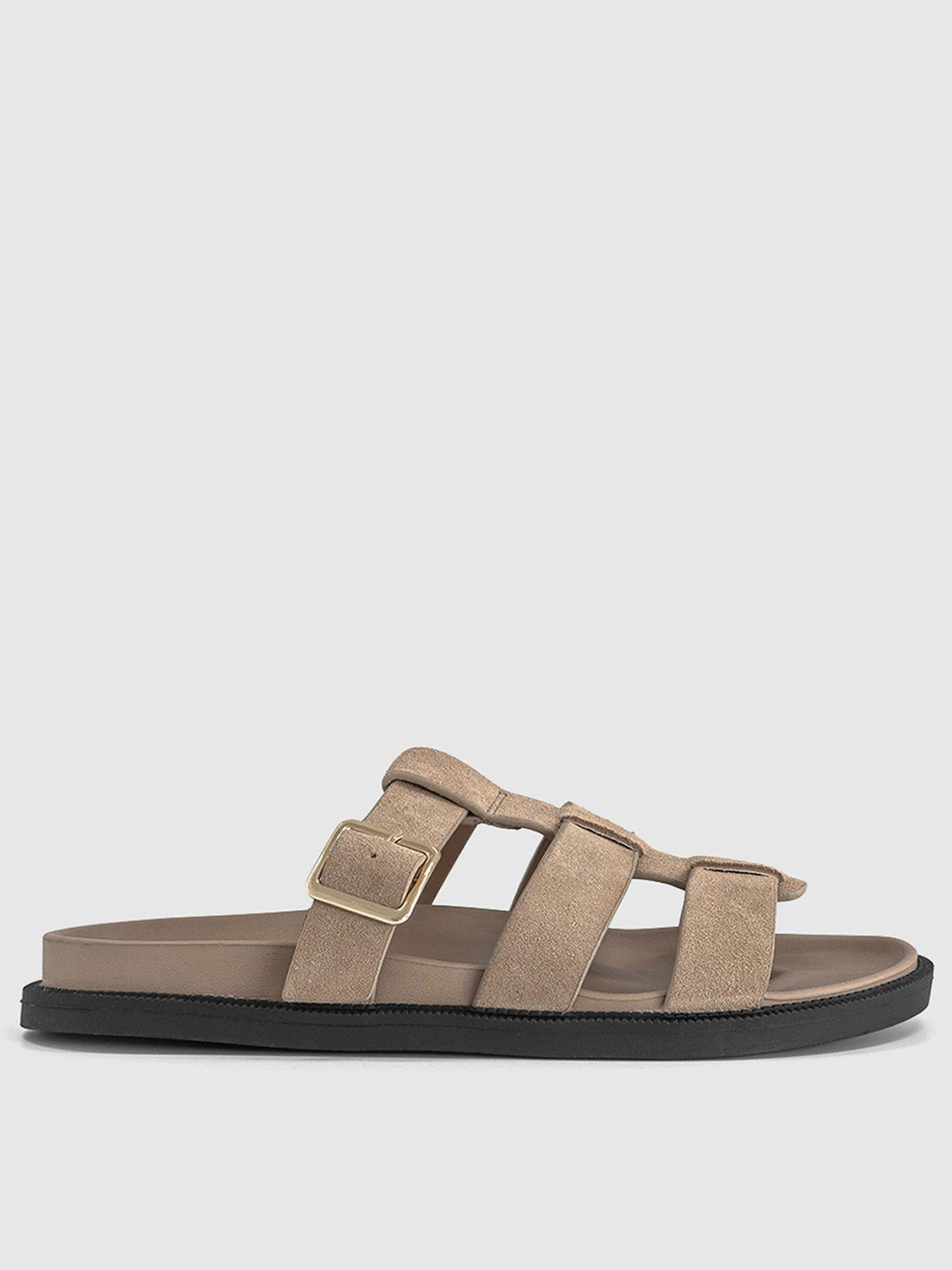 OFFICE Shanty - Fisherman Footbed Slider - Taupe