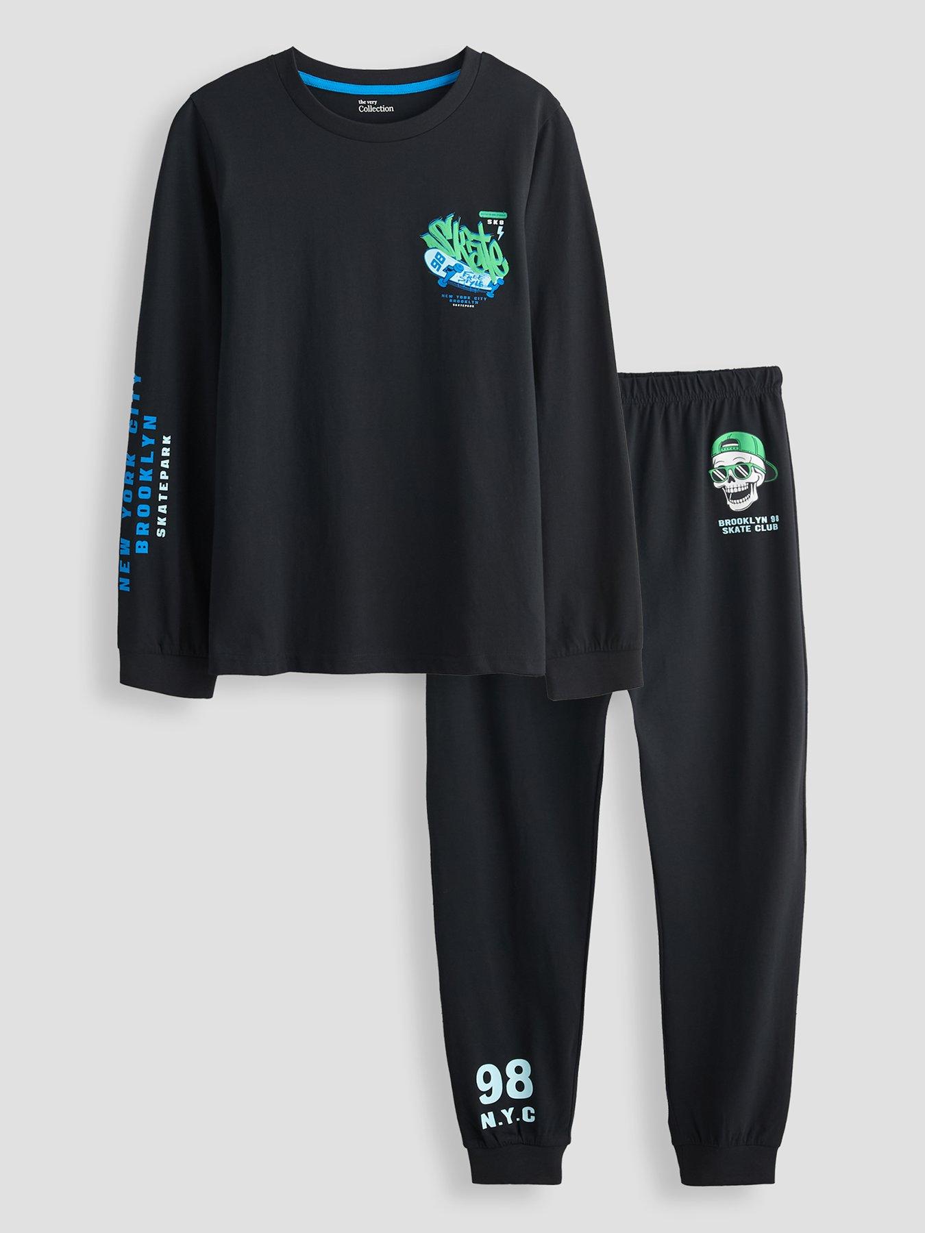 Image 3 of 5 of The Very Collection Boys Skater Single Jersey Basic Pj
