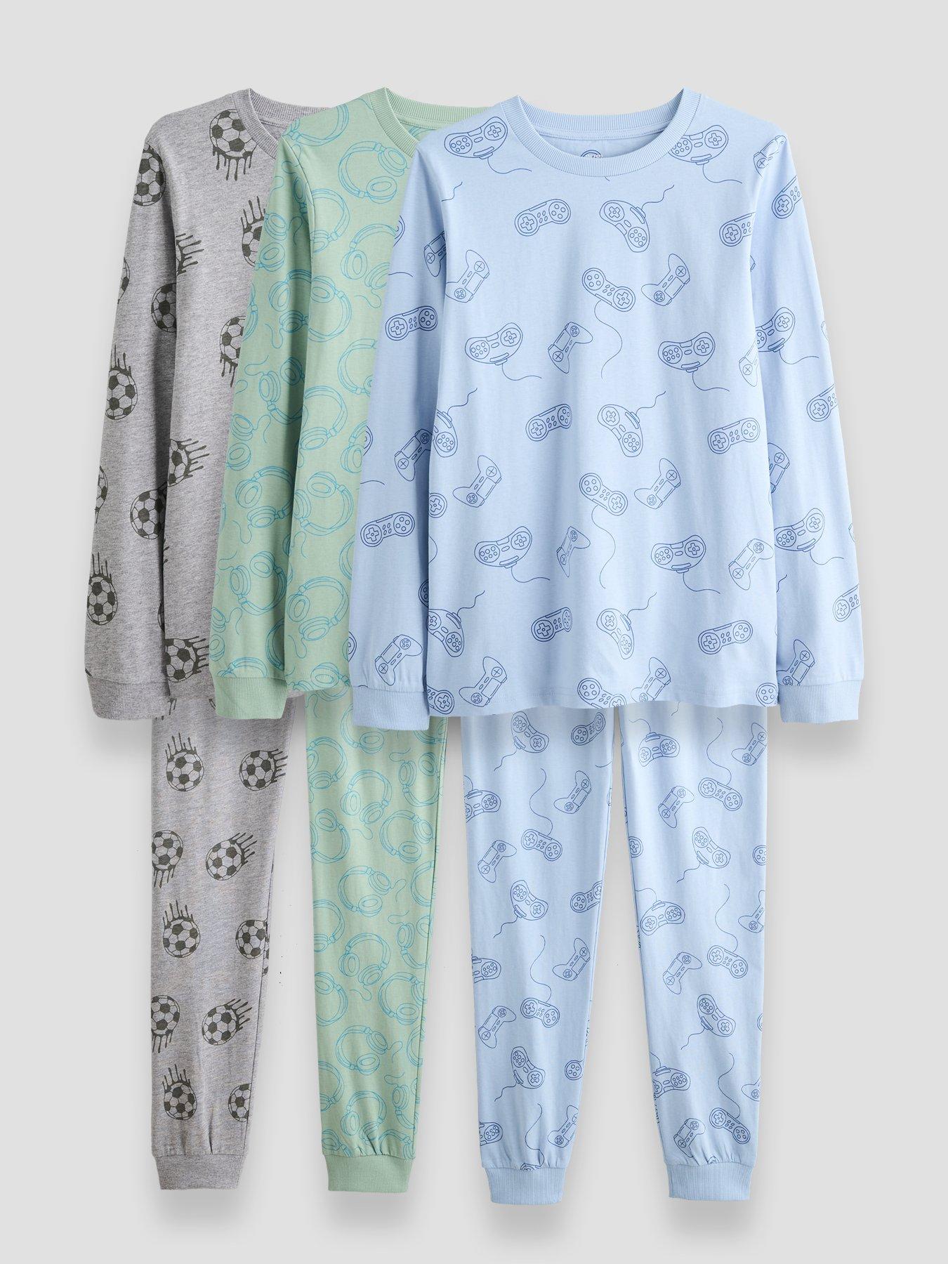 Image 1 of 6 of The Very Collection 3 Pack Multi Gamer Football Basic Pjs