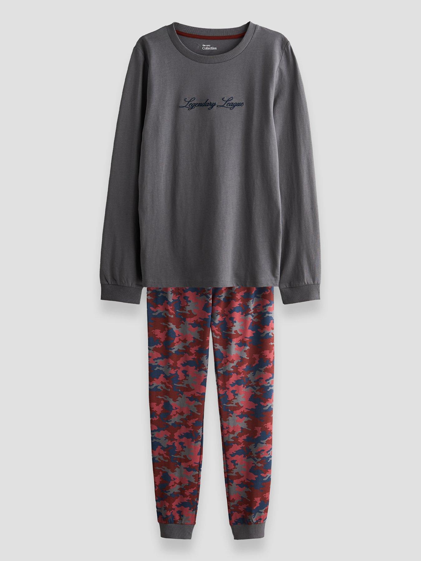 Image 3 of 5 of The Very Collection 3 Pack American Camo Print Basic Pyjamas (3-16 Years)