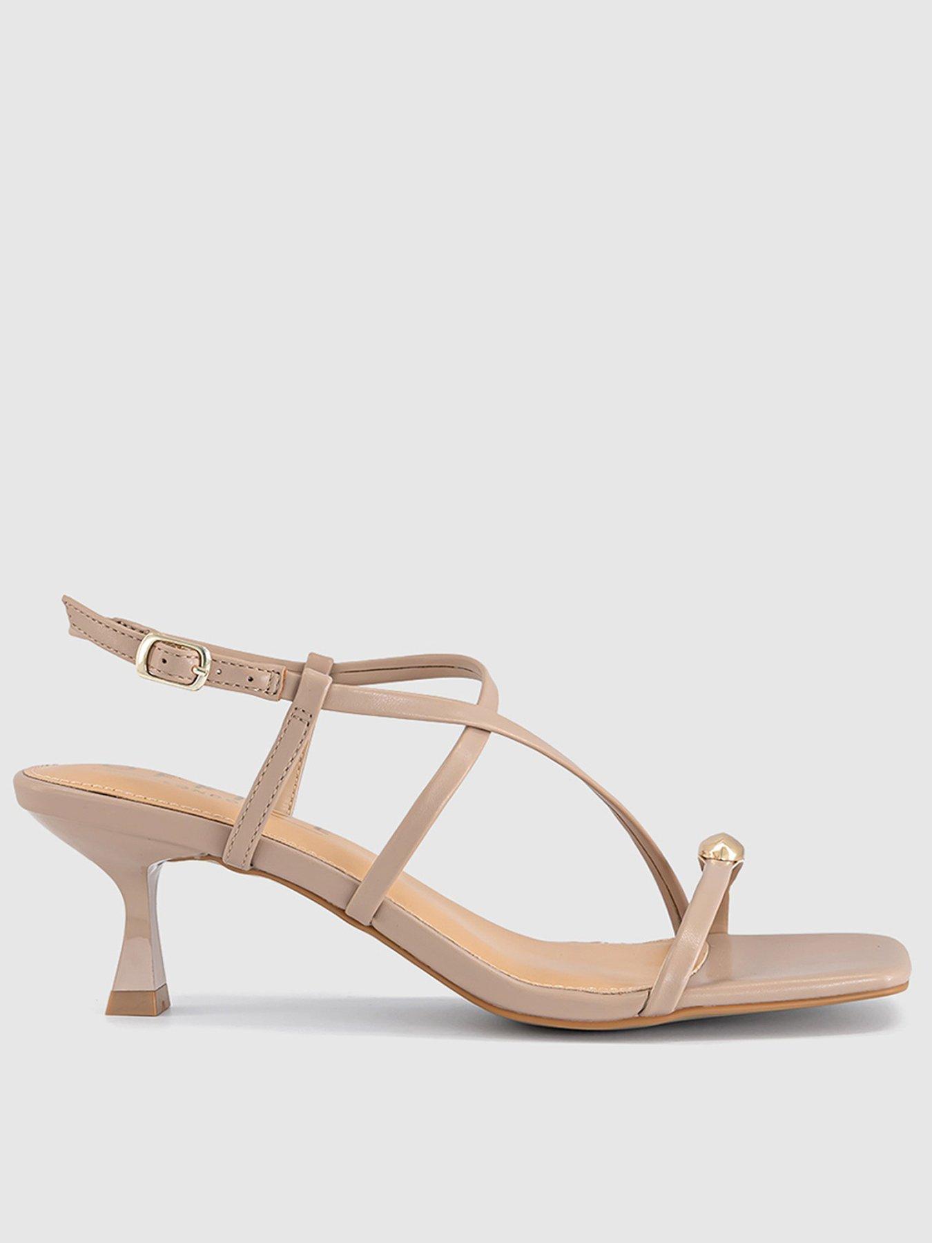 OFFICE Mia Hardware Detail Heeled Sandal - Taupe