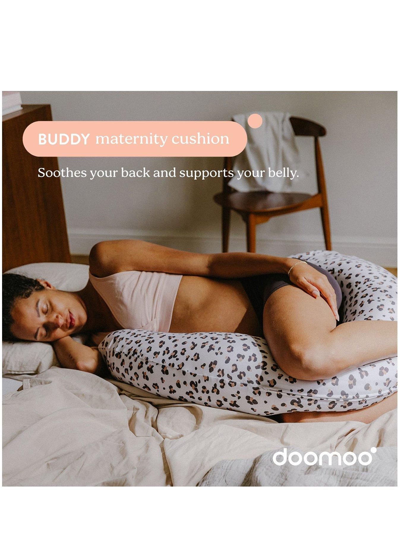 Image 2 of 7 of Babymoov Doomoo Buddy Pregnancy/Maternity/Feeding/Nursing Pillow - Leopard Cream