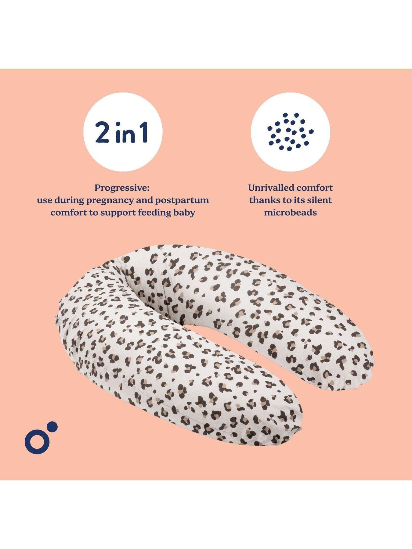 Image 3 of 7 of Babymoov Doomoo Buddy Pregnancy/Maternity/Feeding/Nursing Pillow - Leopard Cream