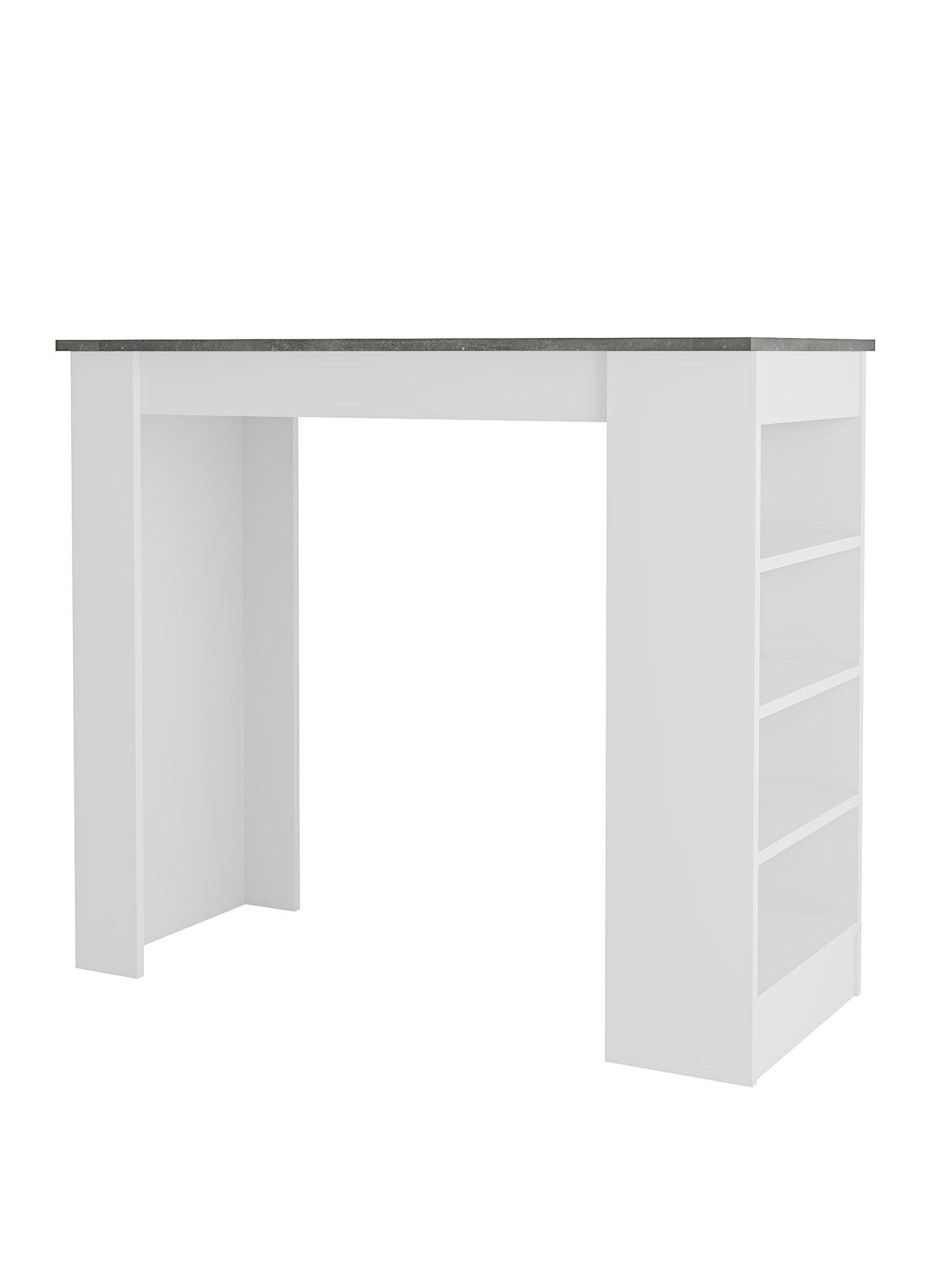 Image 2 of 6 of Decortie Swallow Bar Table - Grey/white