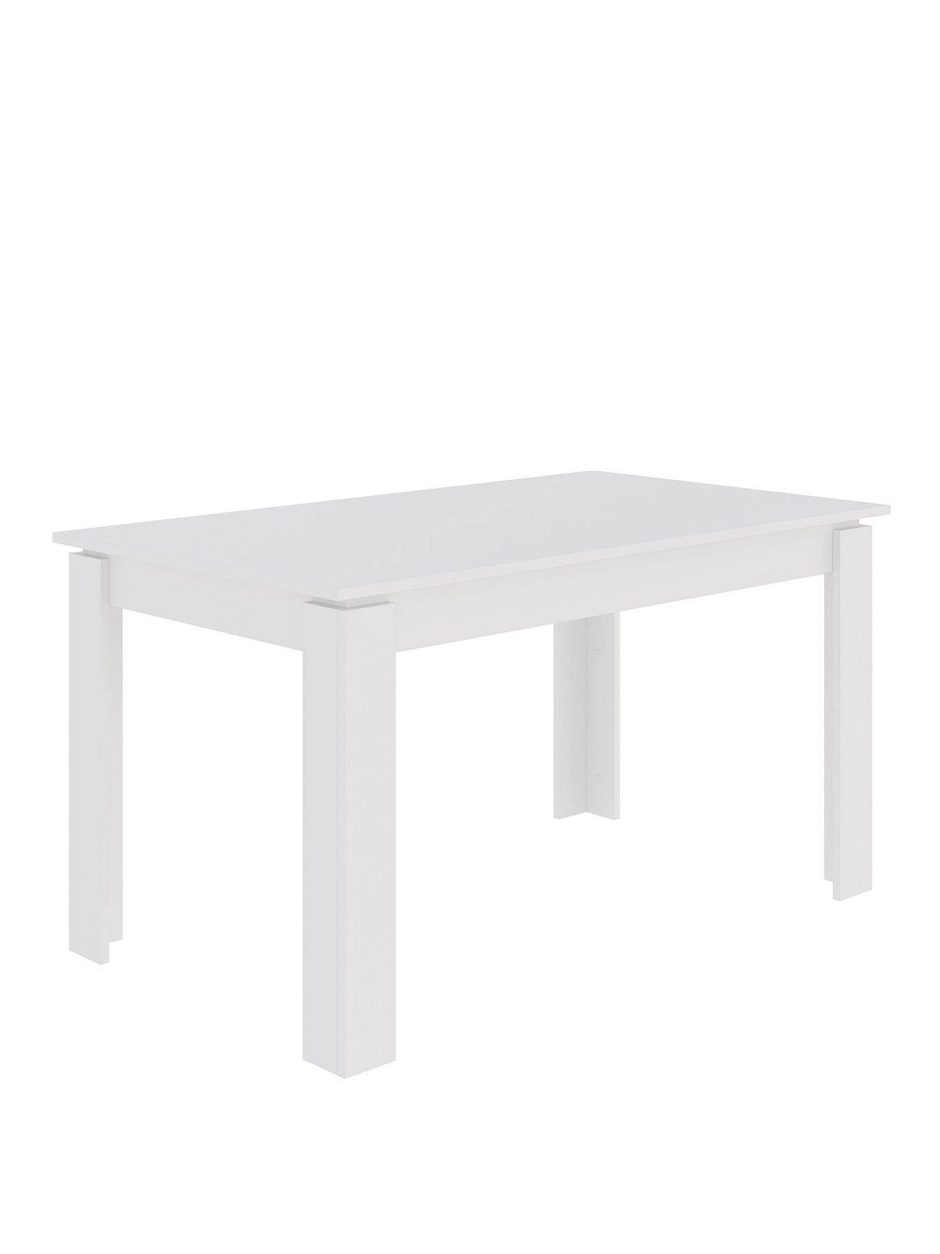 Image 2 of 6 of Decortie Tolmen Dining Table - White