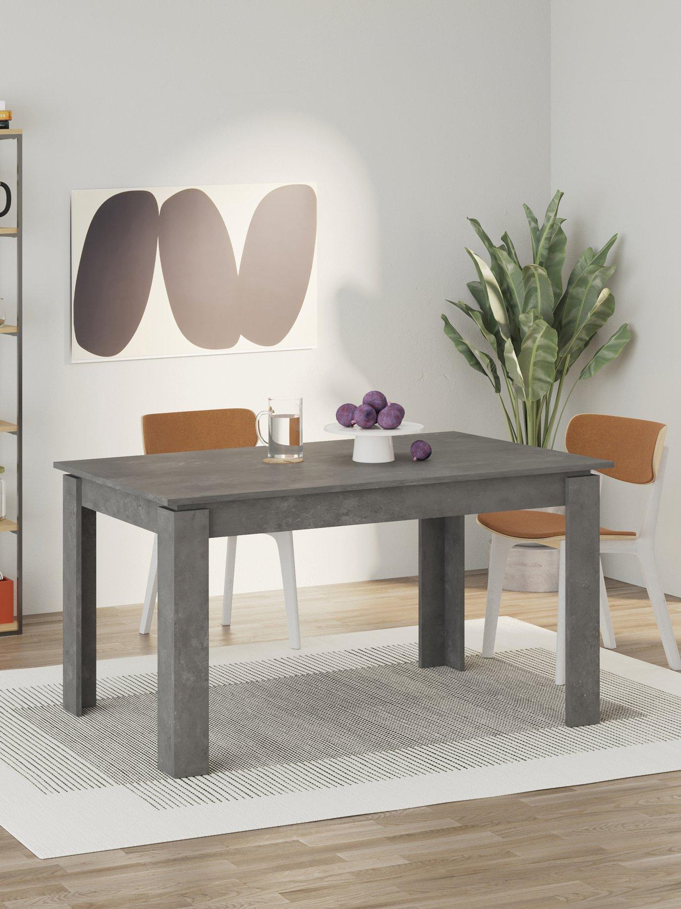 Decortie Tolmen Dining Table - Light Grey