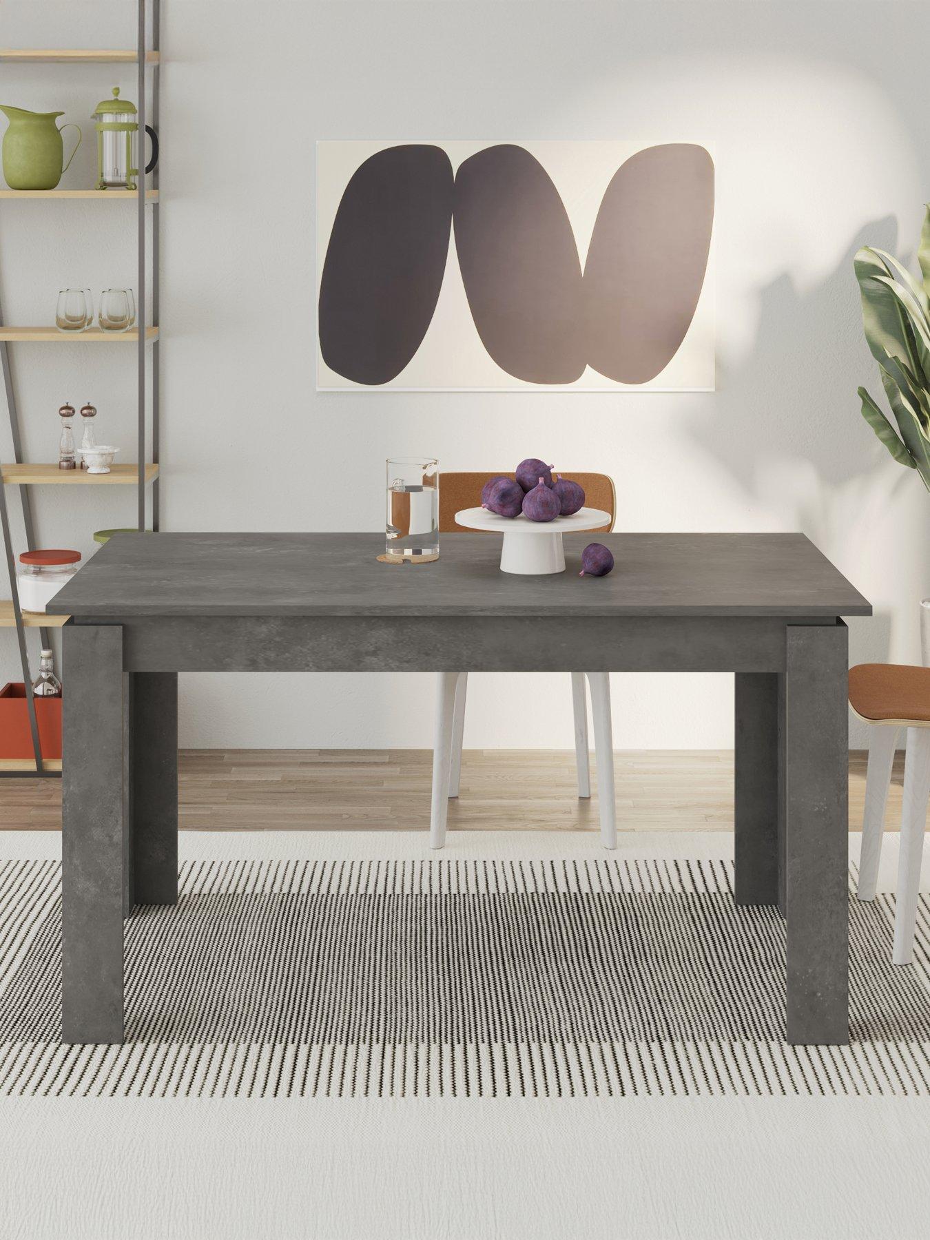 Image 3 of 6 of Decortie Tolmen Dining Table - Light Grey