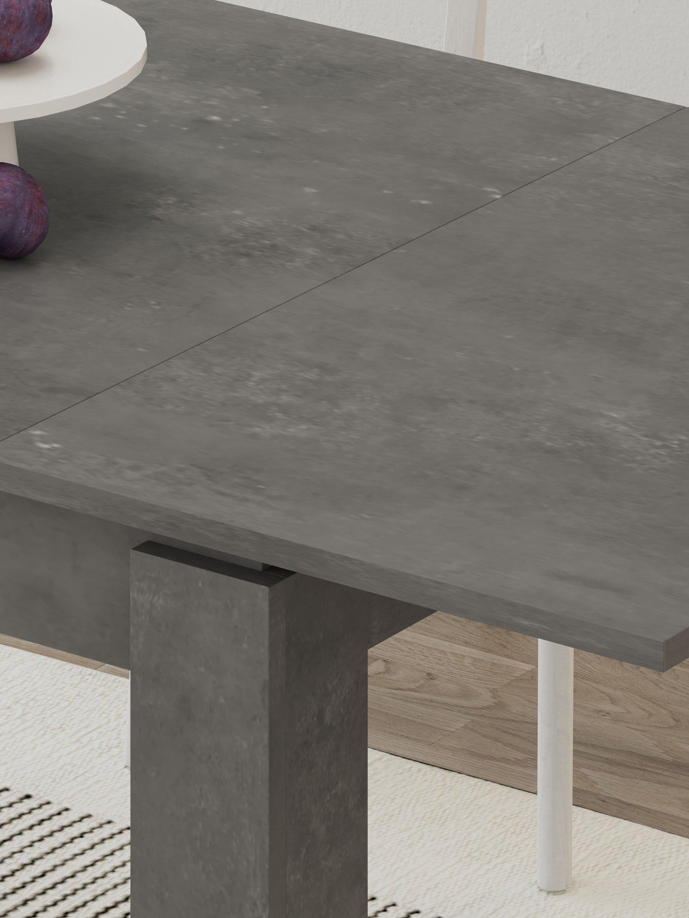 Image 4 of 6 of Decortie Tolmen Dining Table - Light Grey