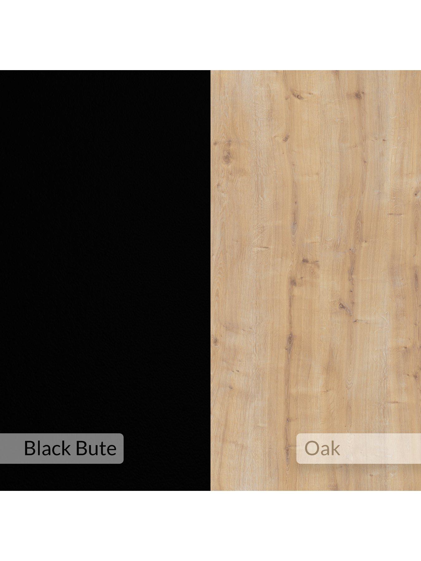 Image 7 of 7 of Decortie Lora Dressing Table - Black / Oak