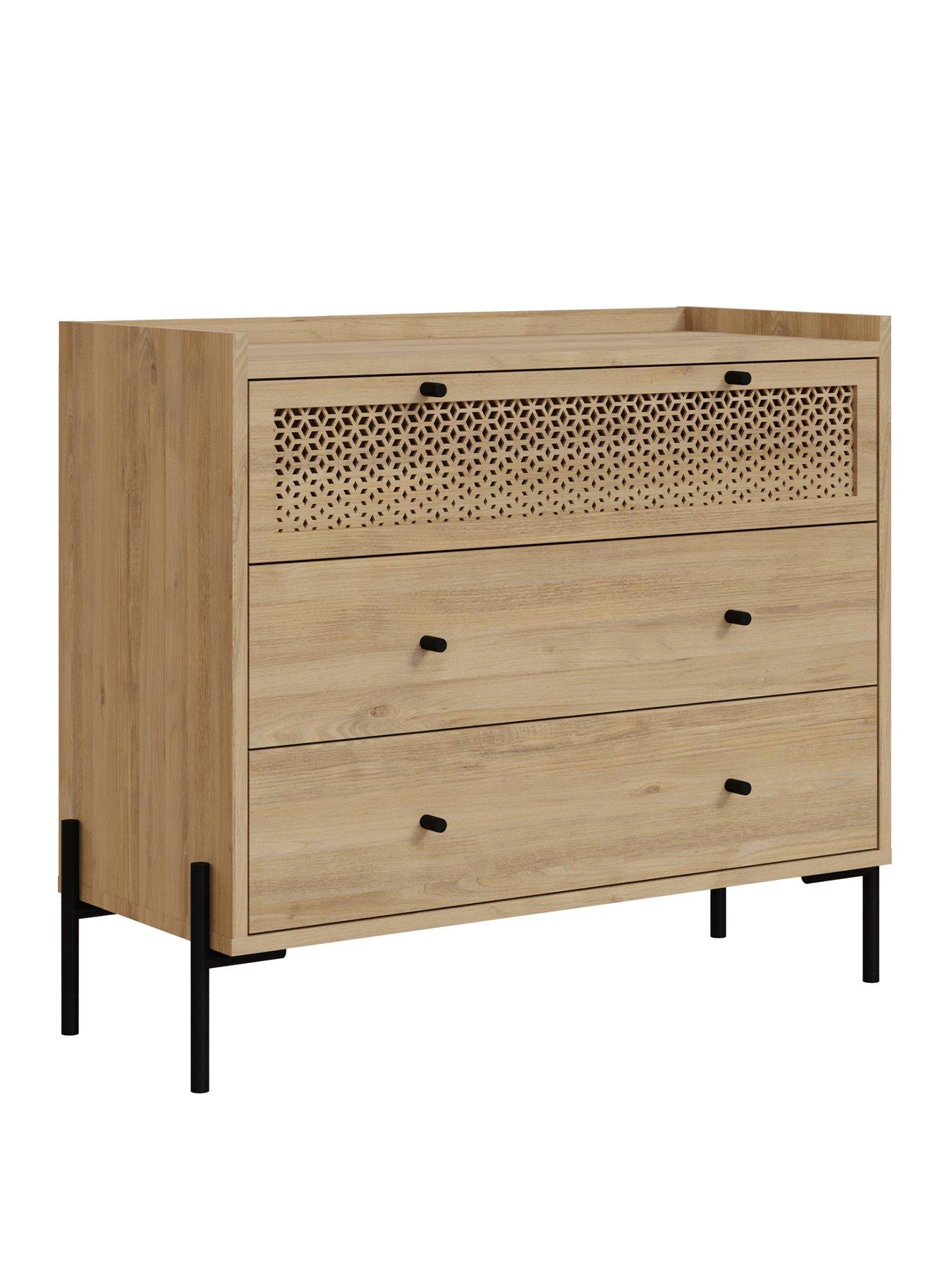 Image 2 of 6 of Decortie Mia 3 Drawer Dresser - Sapphire Oak