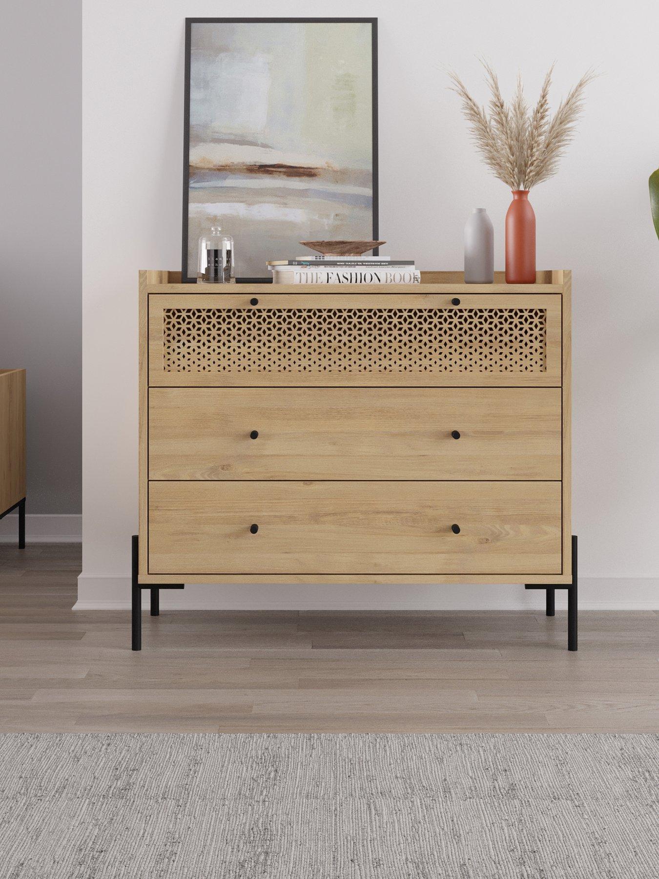 Image 3 of 6 of Decortie Mia 3 Drawer Dresser - Sapphire Oak