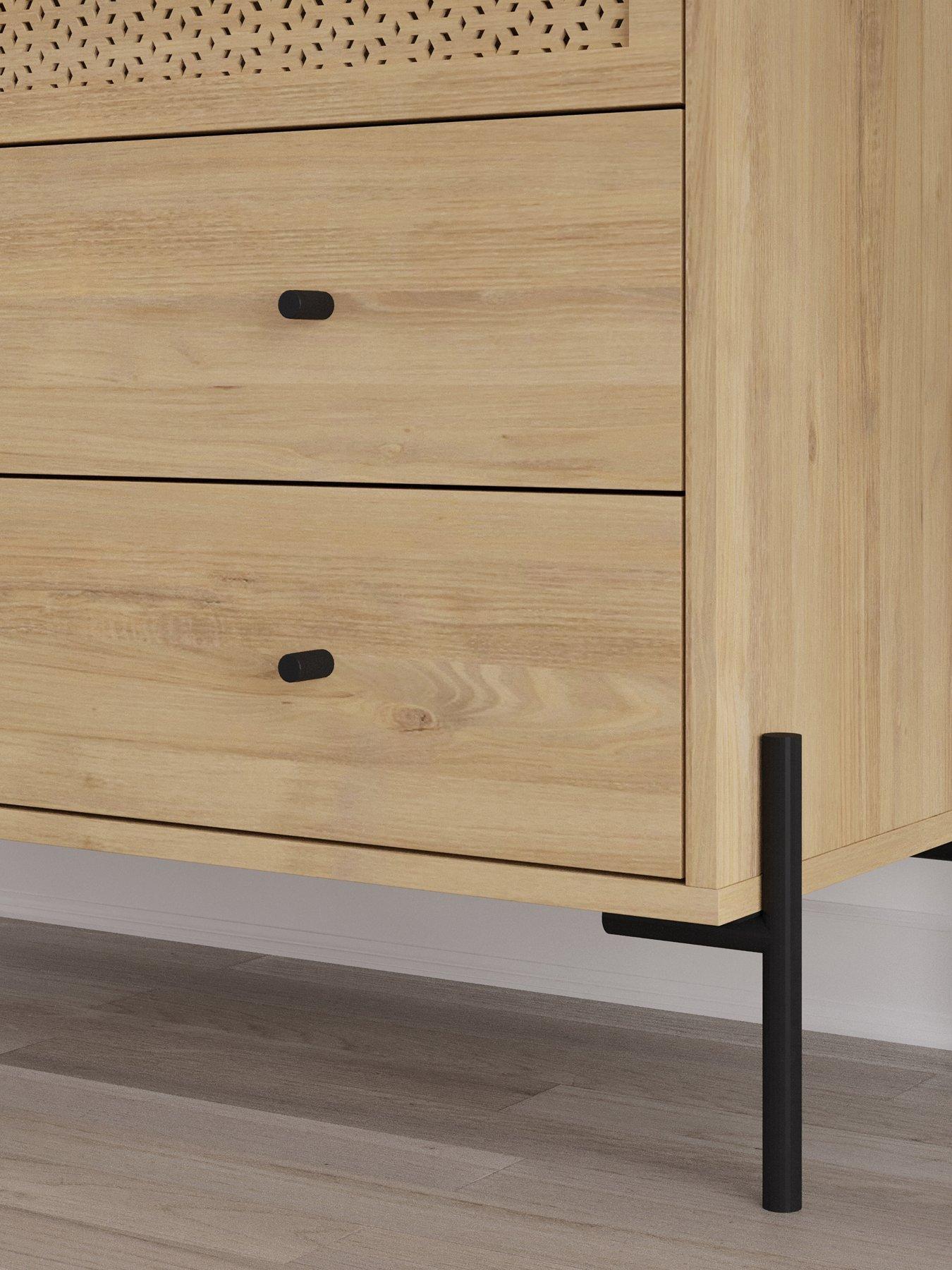 Image 4 of 6 of Decortie Mia 3 Drawer Dresser - Sapphire Oak