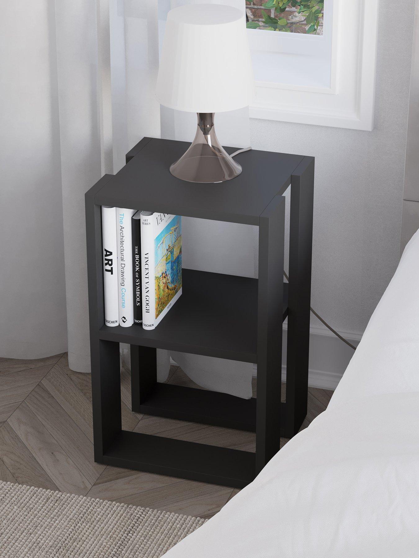 Image 3 of 7 of Decortie Lonie Bedside Table - Anthracite