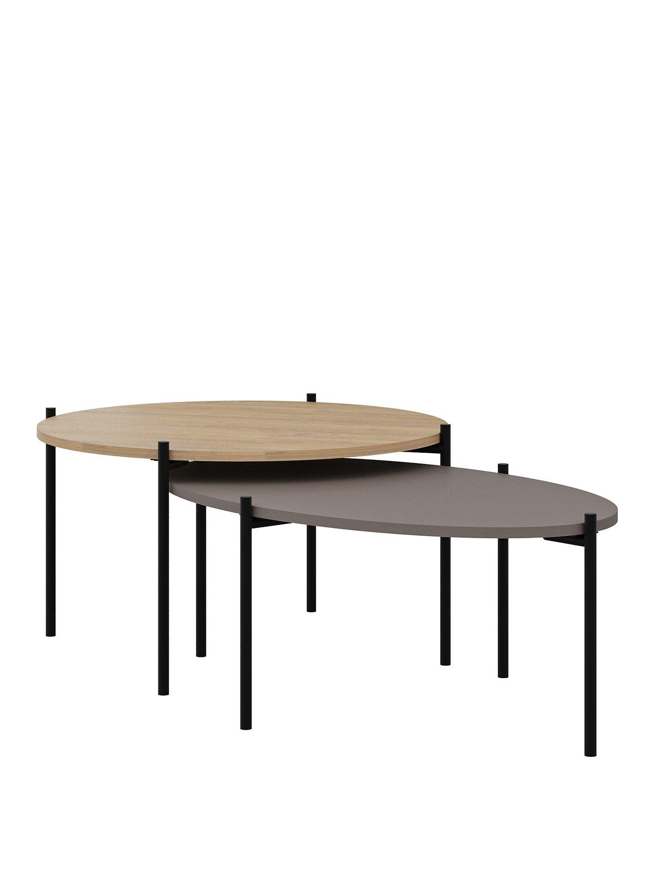 Image 2 of 5 of Decortie Odelia Coffee Table Set - Oak/mocha