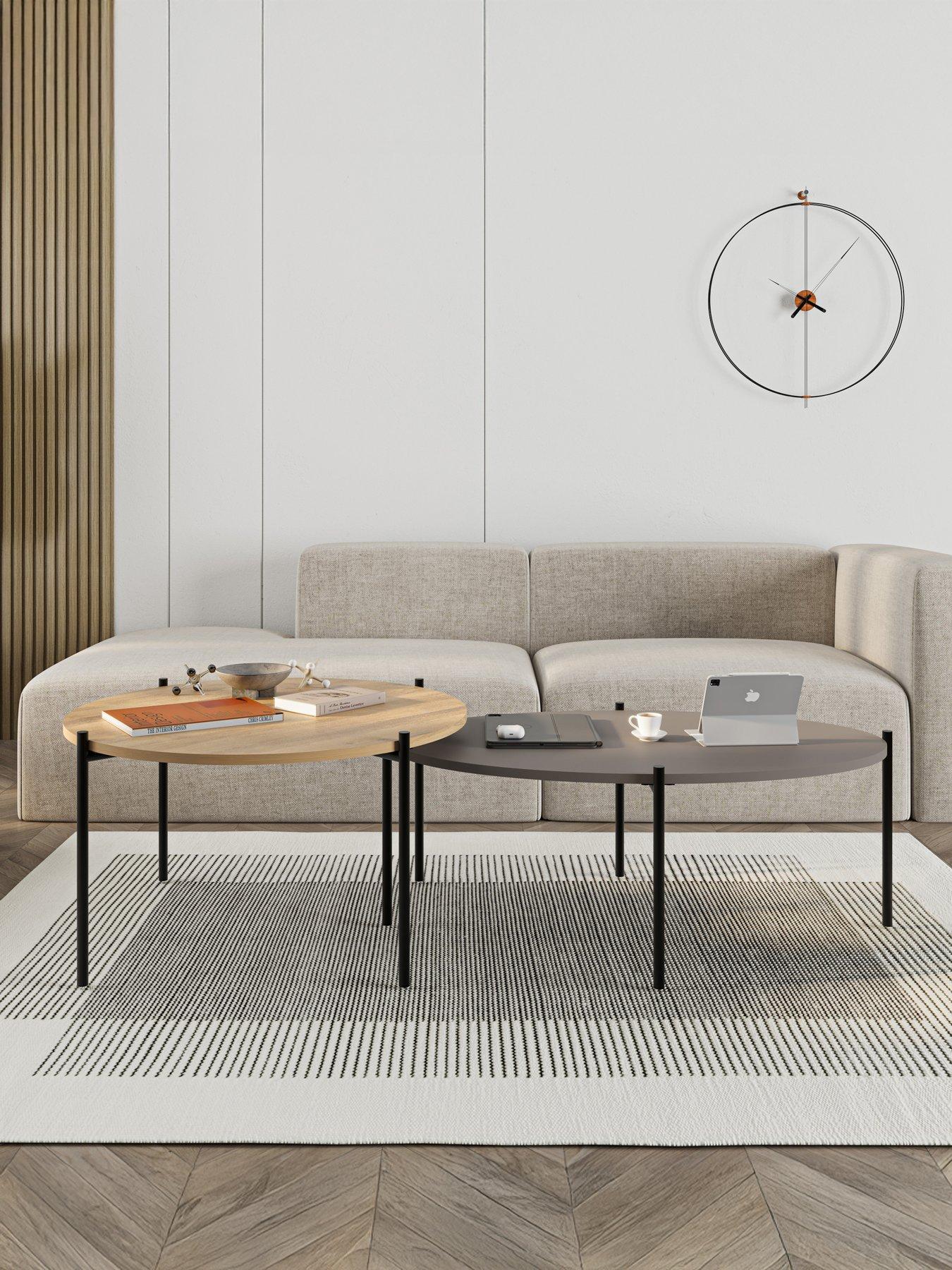 Image 3 of 5 of Decortie Odelia Coffee Table Set - Oak/mocha