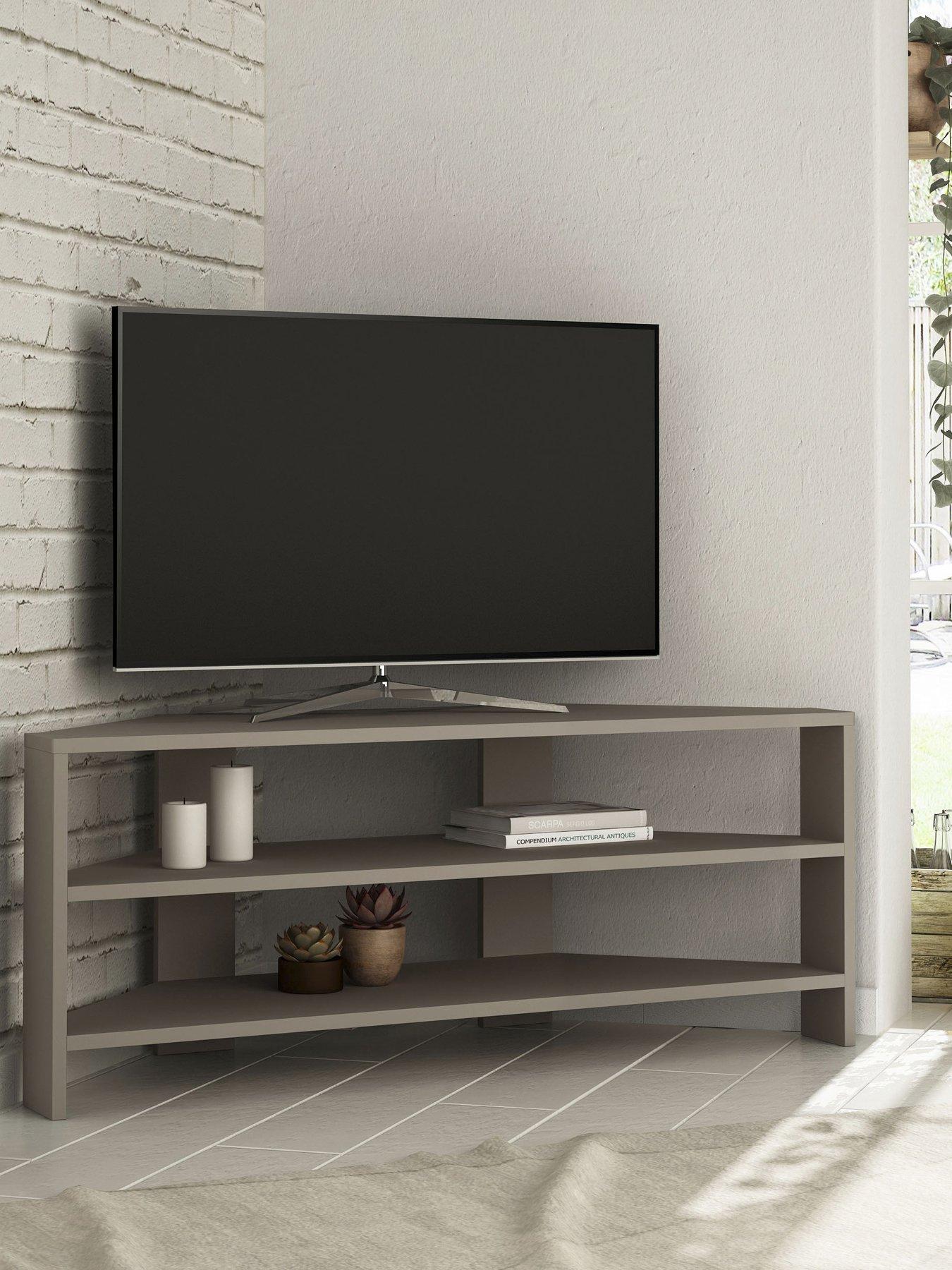Image 3 of 7 of Decortie Thales Corner Tv Stand - Mocha