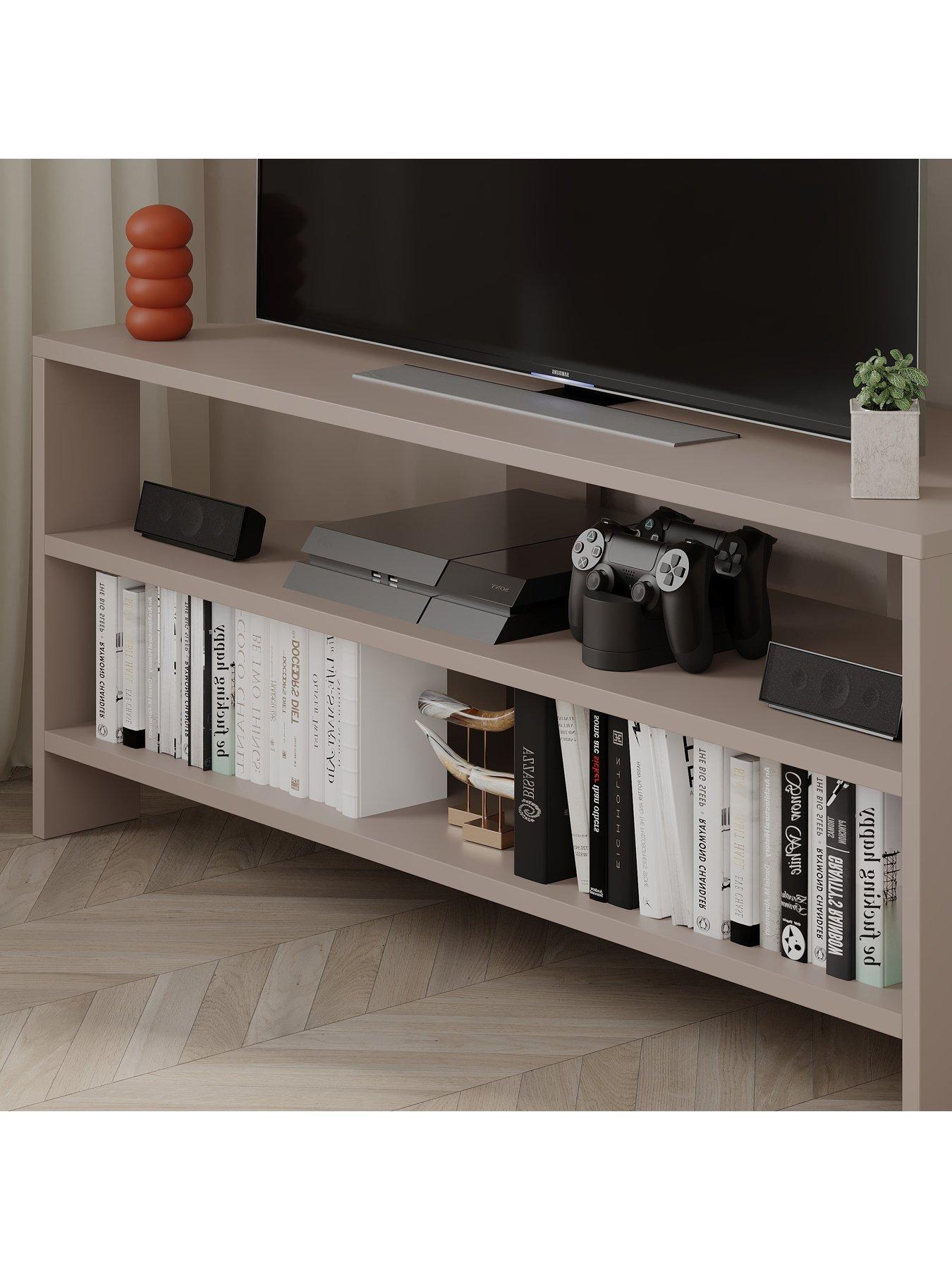 Image 4 of 7 of Decortie Thales Corner Tv Stand - Mocha