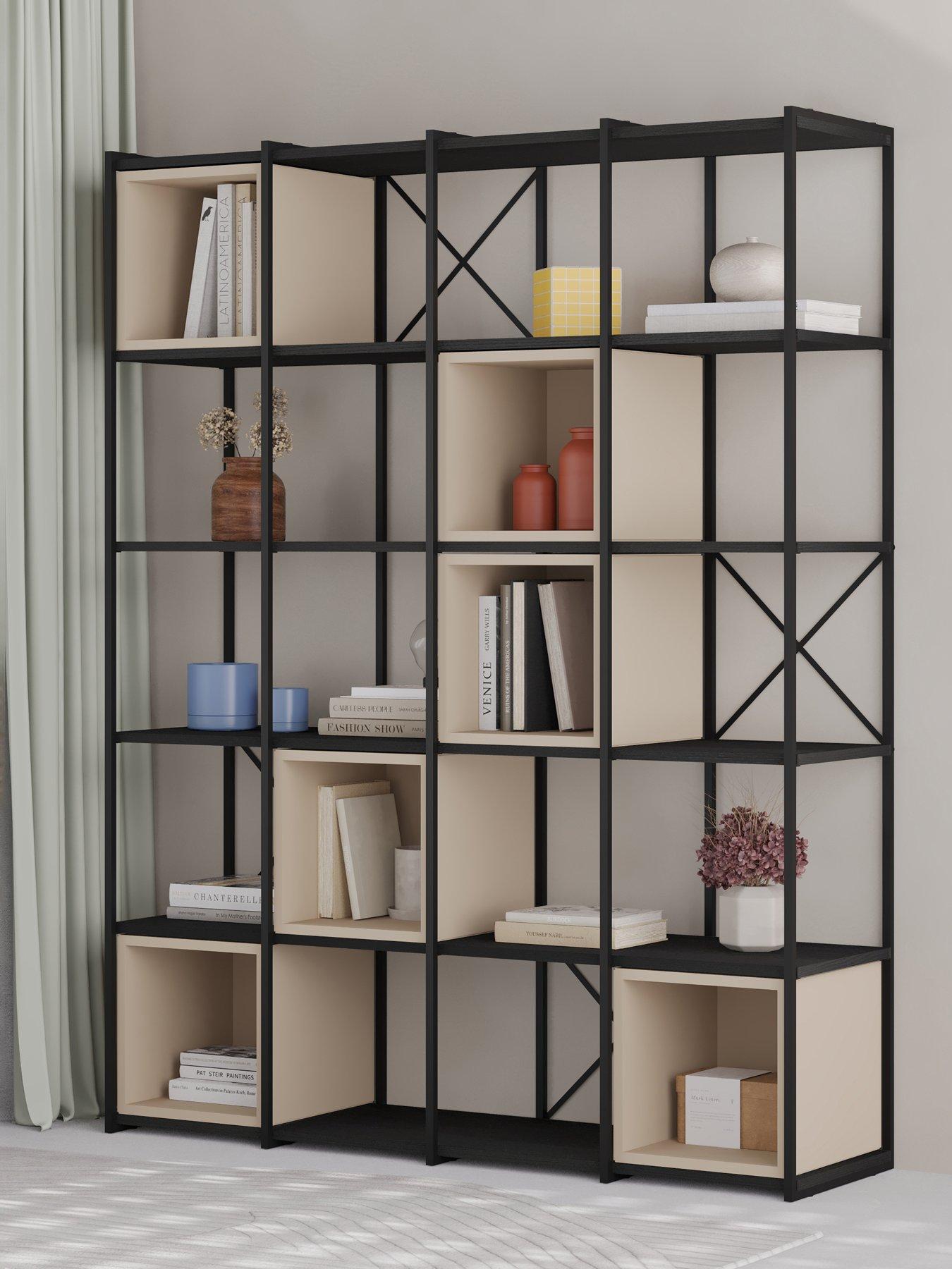 Decortie Vale Maxi Bookcase - Black
