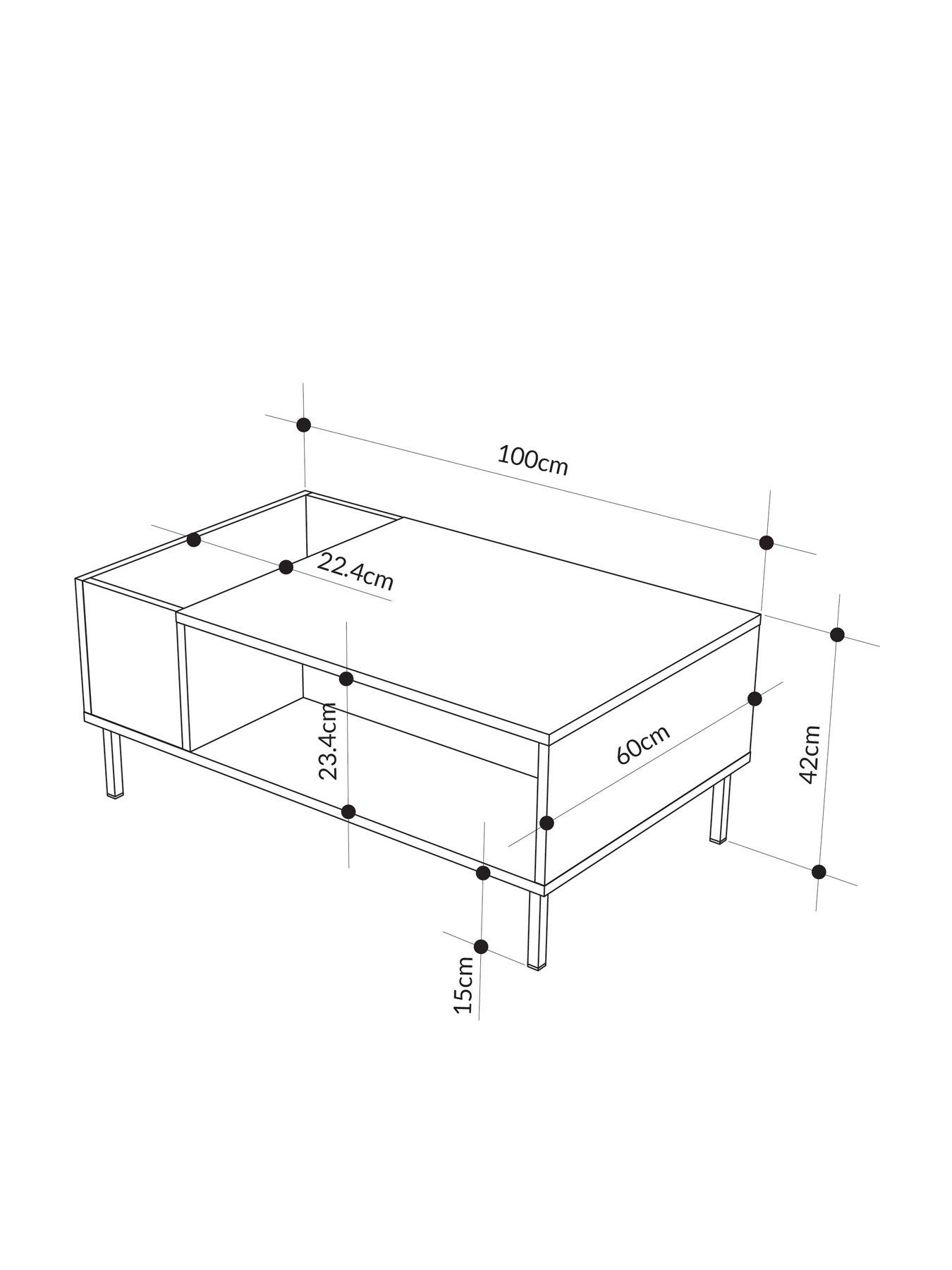 Image 6 of 7 of Decortie Vena Coffee Table - Green