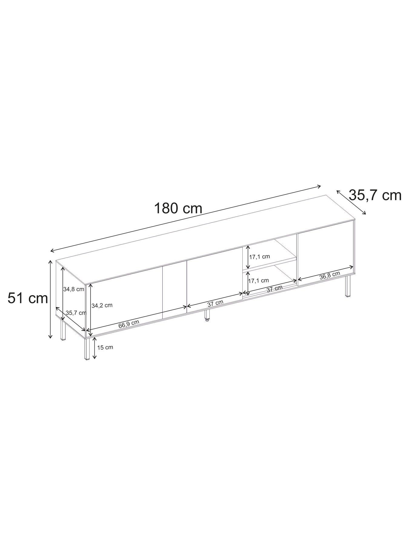 Image 6 of 7 of Decortie Vena Tv Stand - Green