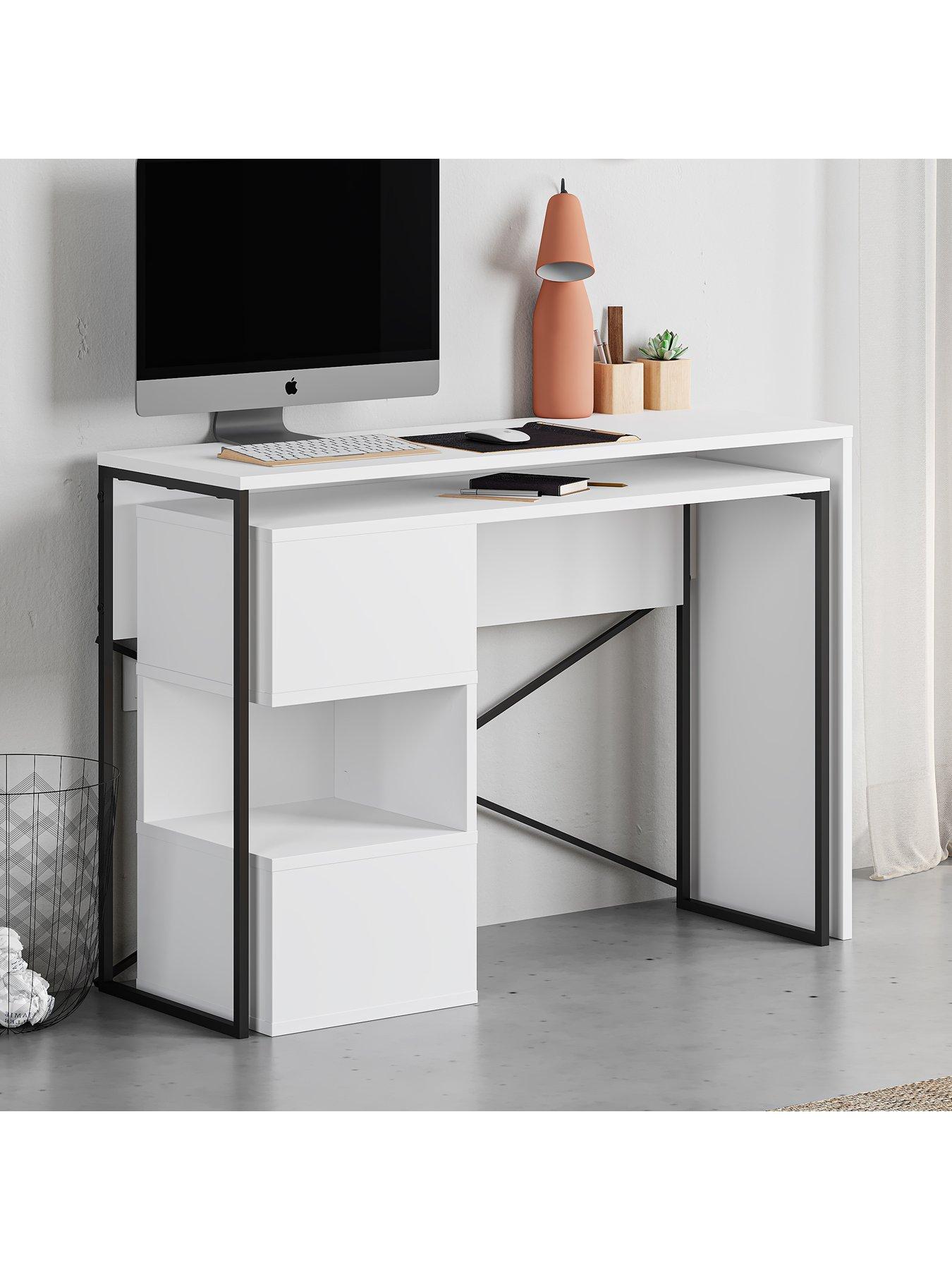 Image 4 of 7 of Decortie Badau Multi Purpose Desk - White