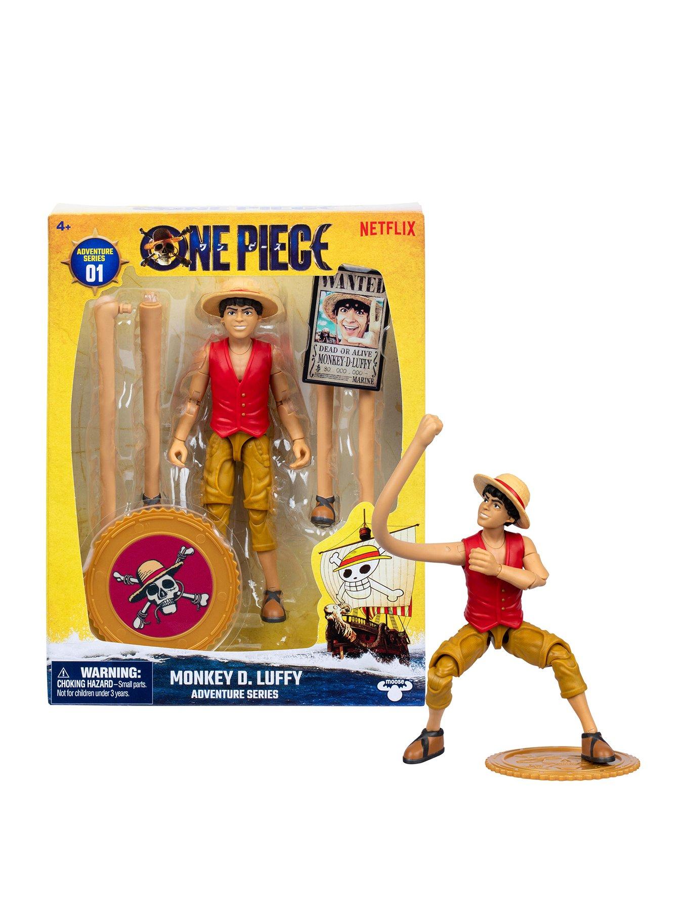 Image 1 of 8 of One Piece MONKEY D. LUFFY ACTION FIGURE WITH 6 ACCESSORIES