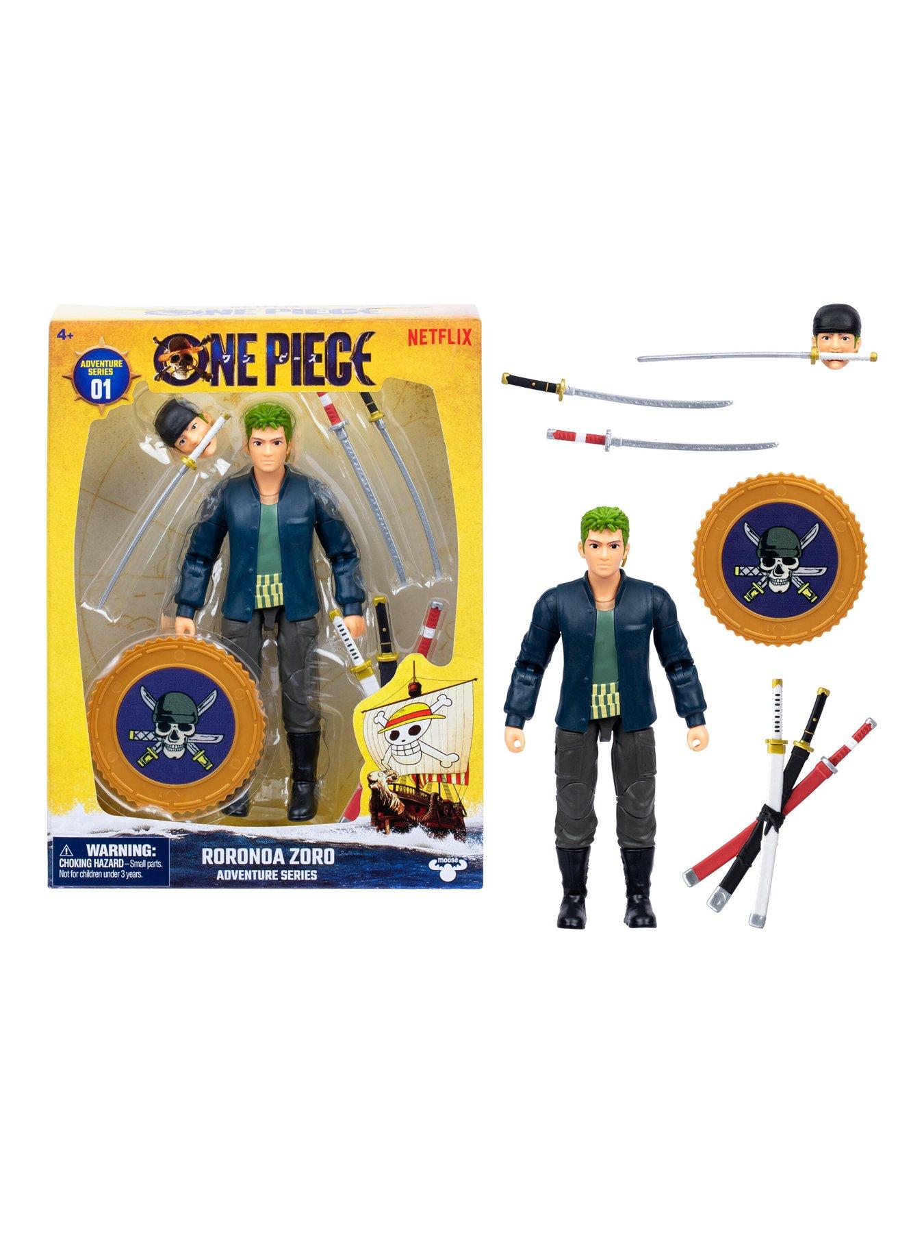 Image 2 of 8 of One Piece ZORO ACTION FIGURE WITH 5 ACCESSORIES