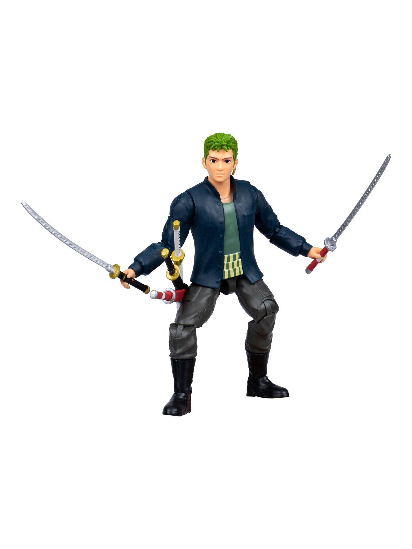 Image 4 of 8 of One Piece ZORO ACTION FIGURE WITH 5 ACCESSORIES