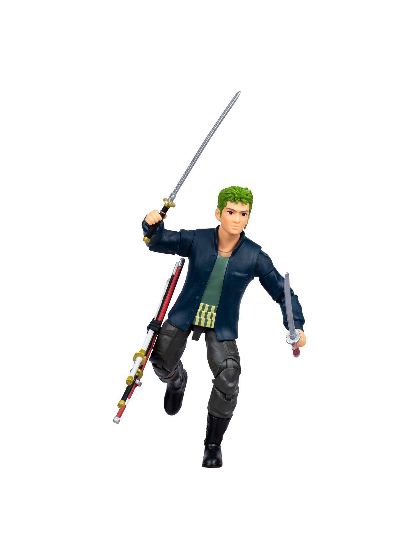 Image 5 of 8 of One Piece ZORO ACTION FIGURE WITH 5 ACCESSORIES