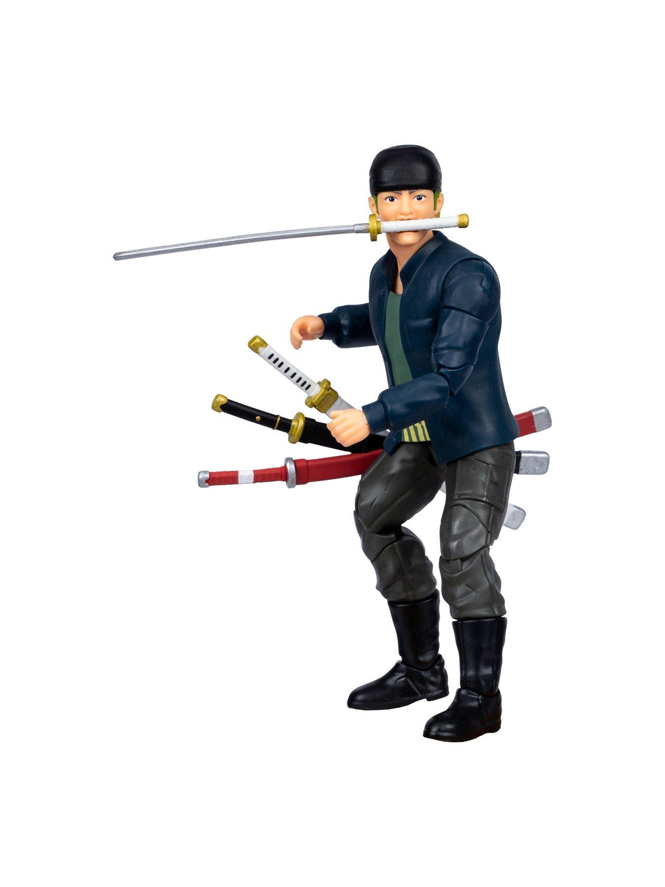 Image 6 of 8 of One Piece ZORO ACTION FIGURE WITH 5 ACCESSORIES