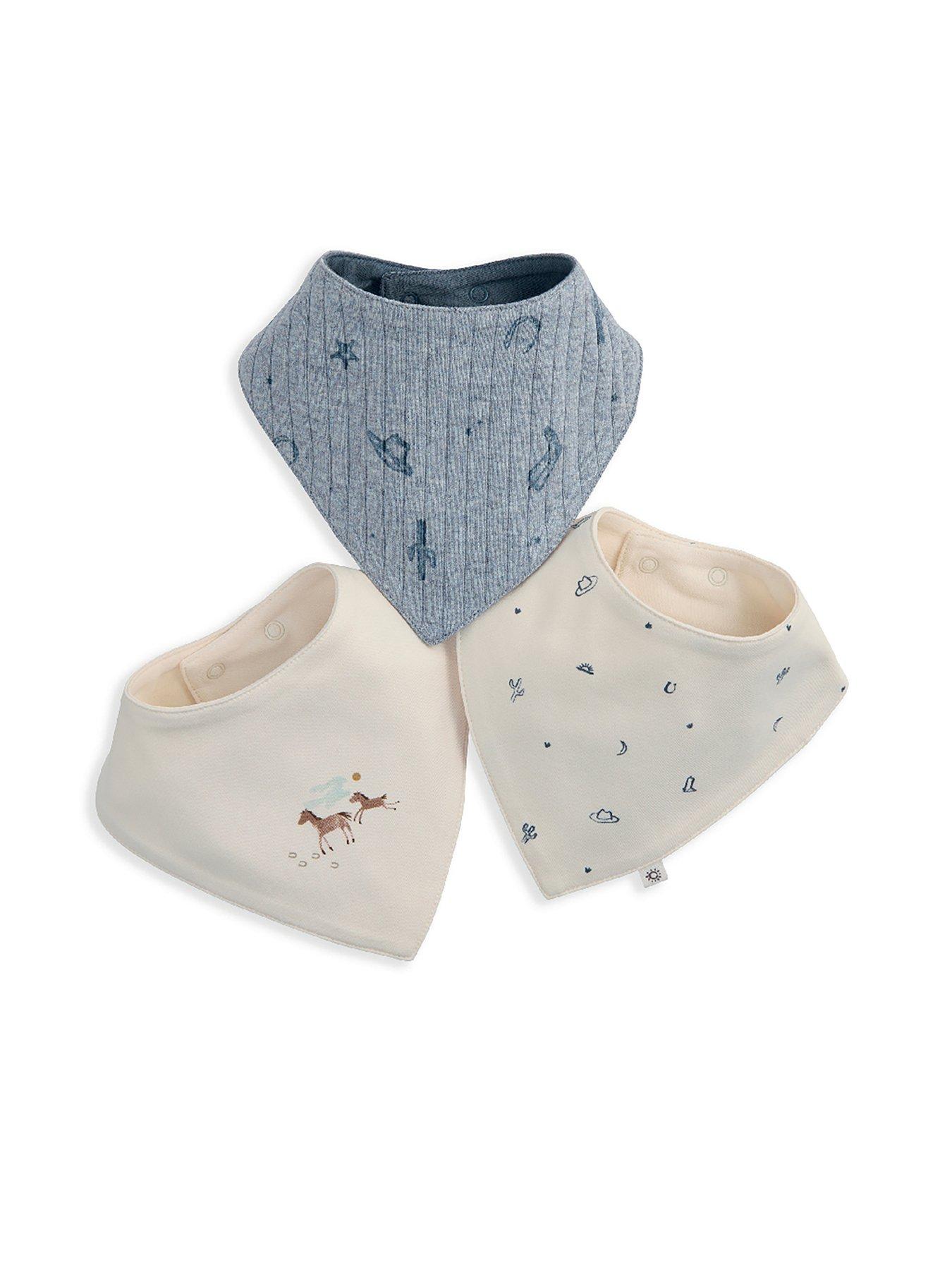 Mamas & Papas Baby Boys 3 Pack Wild West Bibs