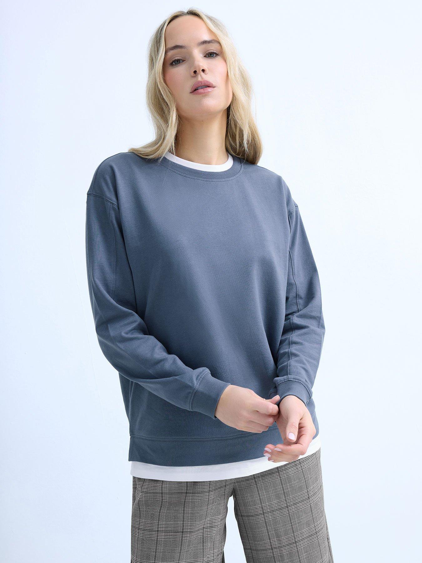 Long Tall Sally Faux Layer Top - Blue