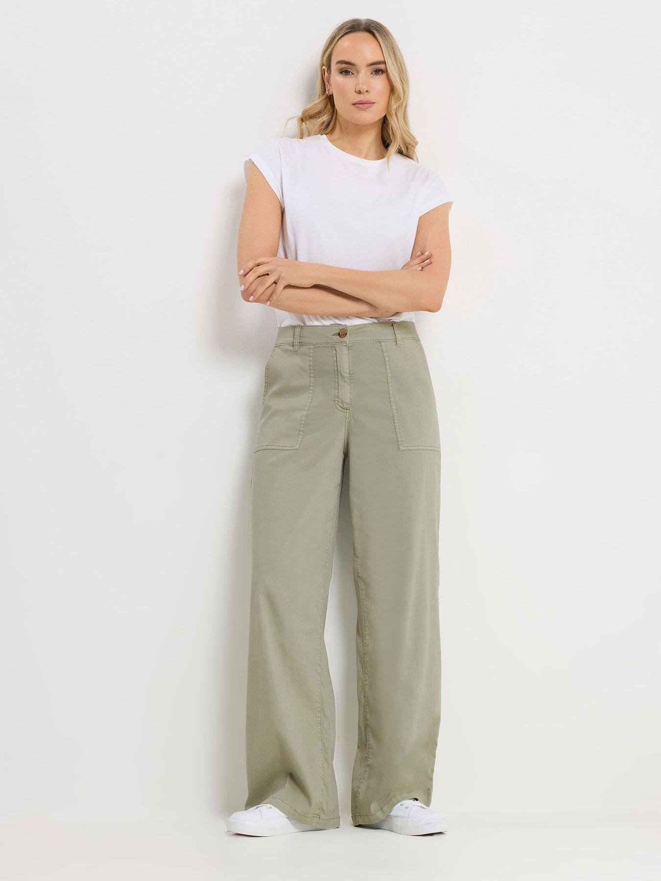 Image 3 of 5 of Long Tall Sally Wide Leg Trouser 36" - Green