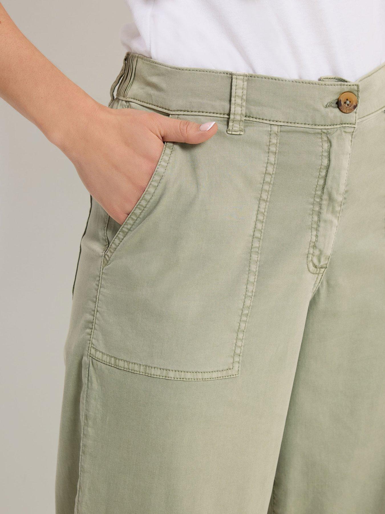 Image 4 of 5 of Long Tall Sally Wide Leg Trouser 36" - Green
