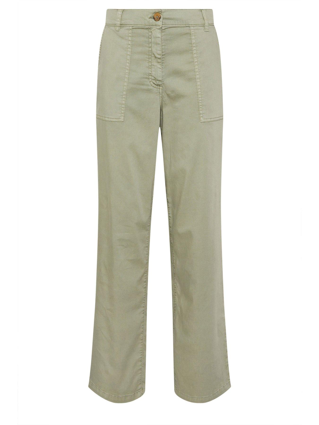 Image 5 of 5 of Long Tall Sally Wide Leg Trouser 36" - Green