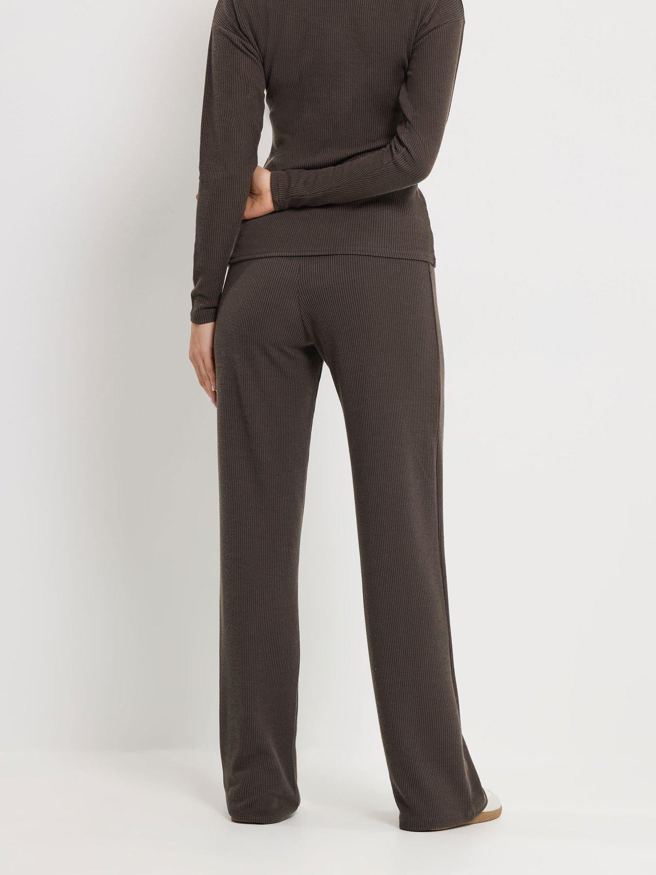 Image 2 of 5 of Long Tall Sally Wide Leg Trouser - Brown