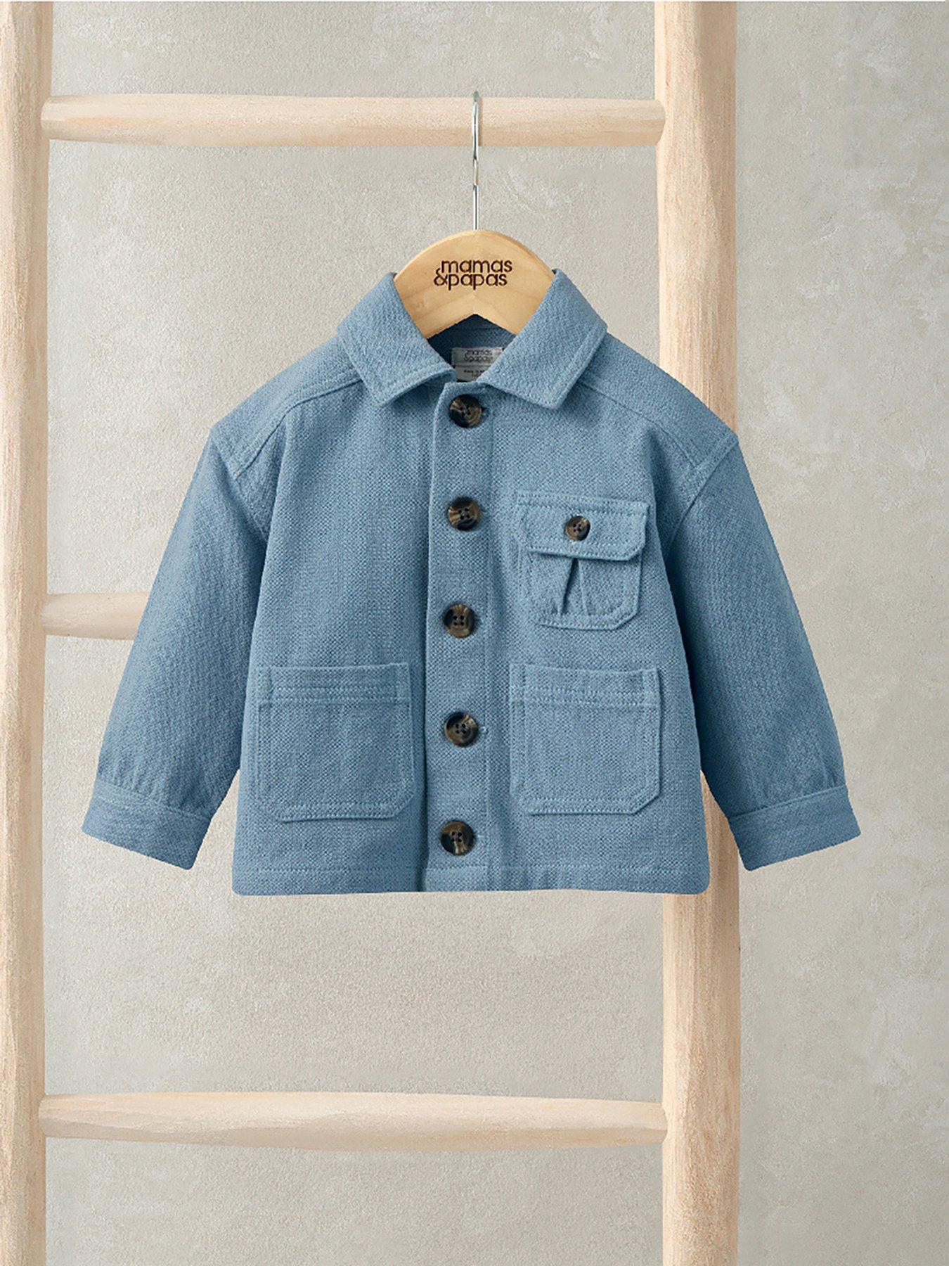 Image 2 of 2 of Mamas & Papas Baby Boys Smart Jacket - Blue