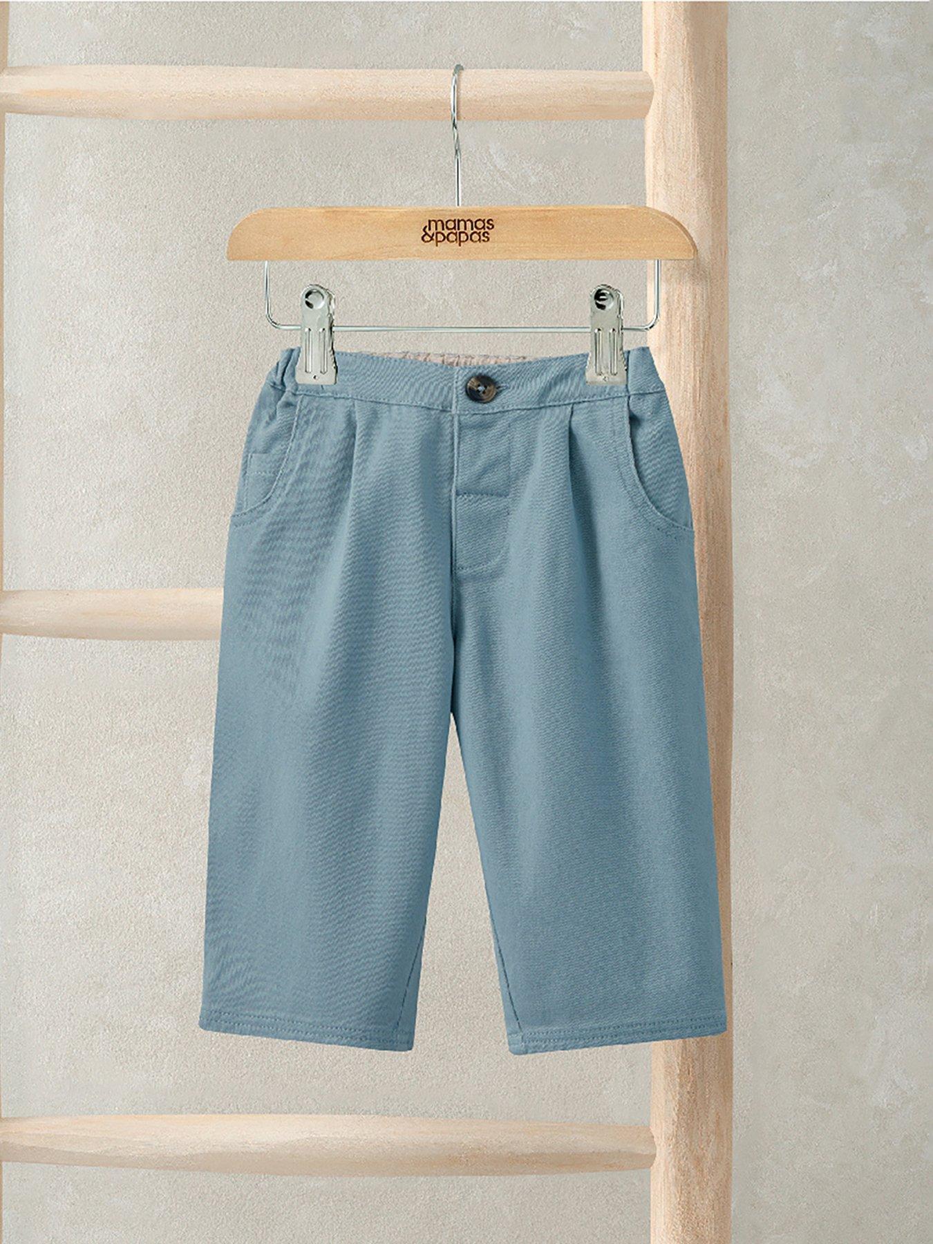 Image 2 of 2 of Mamas & Papas Baby Boys Classic Smart Trousers - Blue