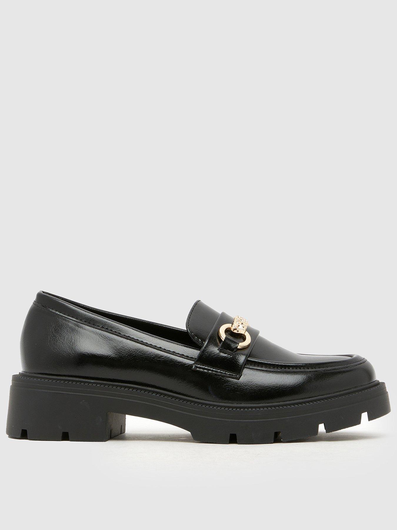 Schuh Youth Bts Loyalty Chunky Love Heart Loafer (Loretta Update) - Black