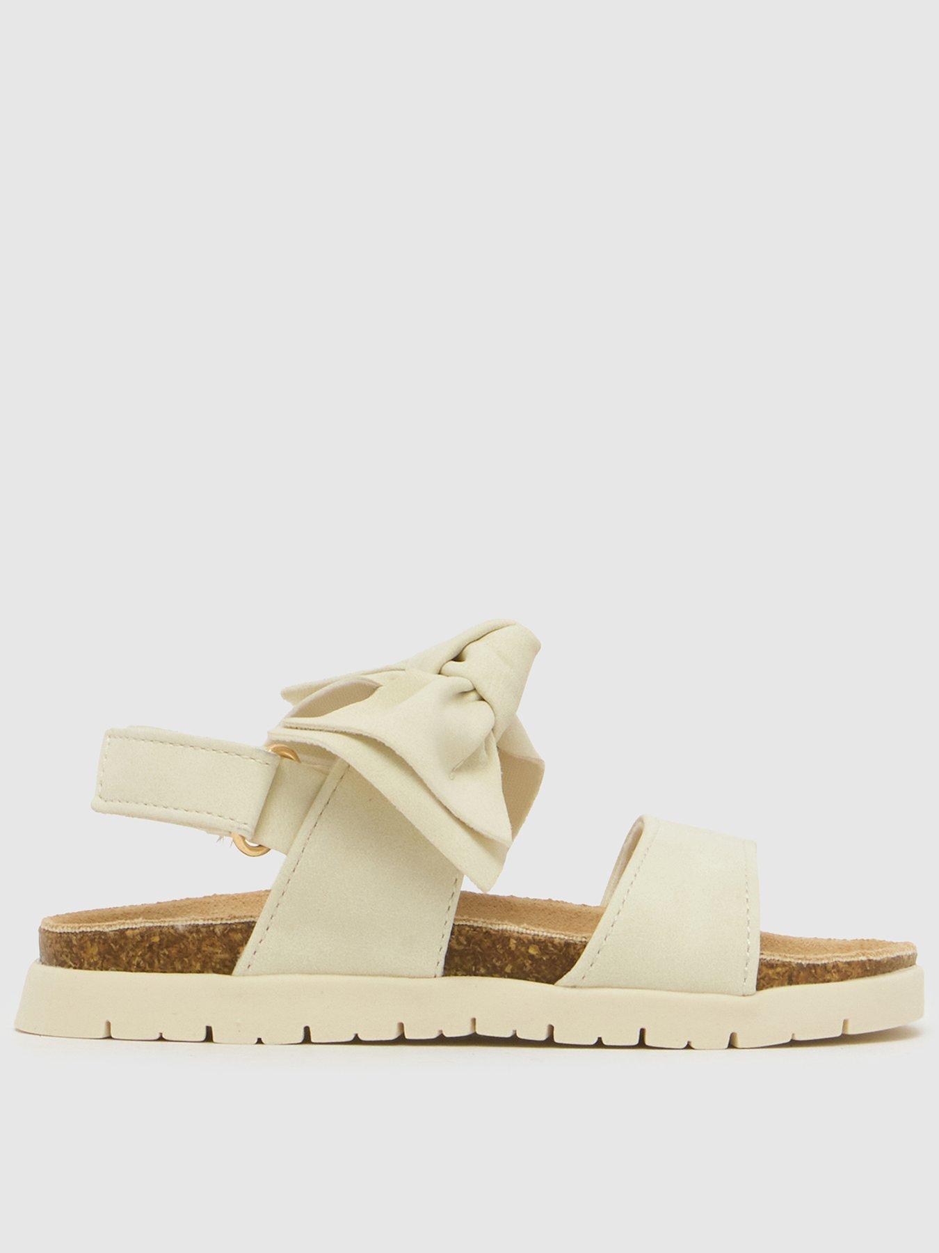 Image 1 of 4 of Schuh Toddler Tartan Bow Footbed Sandal